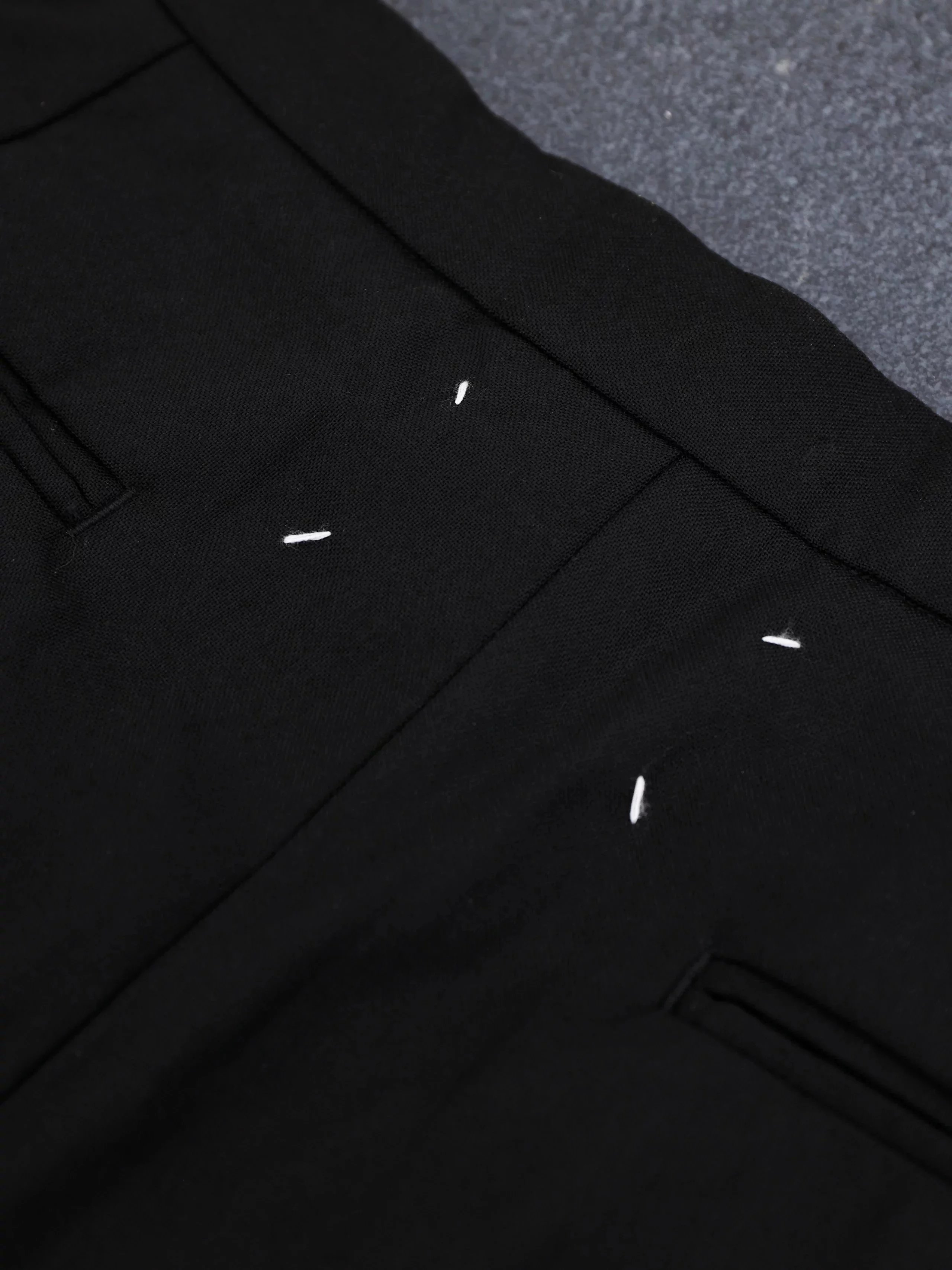 Item ID 8354 Maison-Margiela-2023ss- margiela drawstring trousers -100% wool fabric