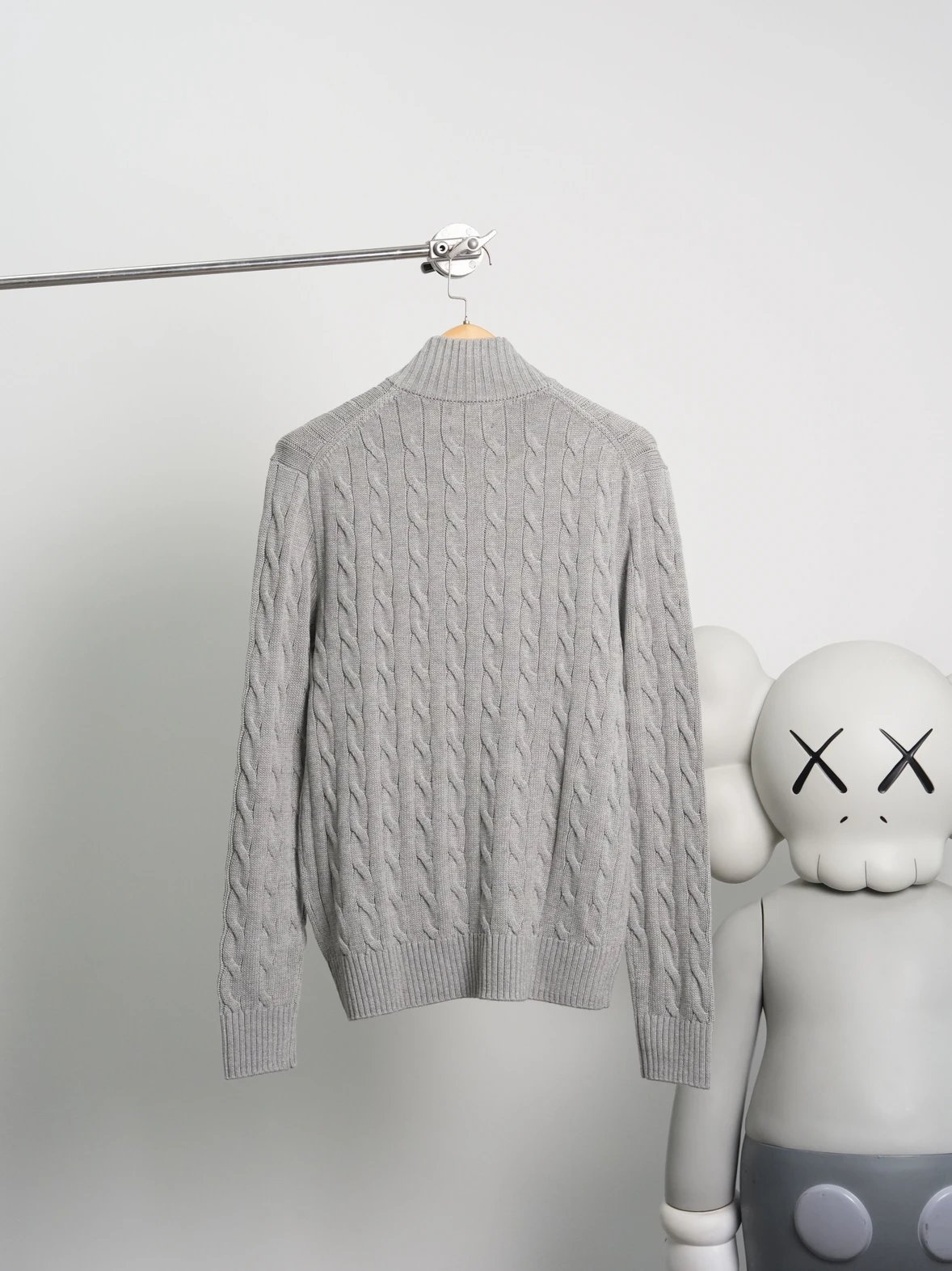 Item ID 8055 Ralph Zipper Coat _Fixed Weaving Twisted Flower_ SS23 Solid Color Zipp