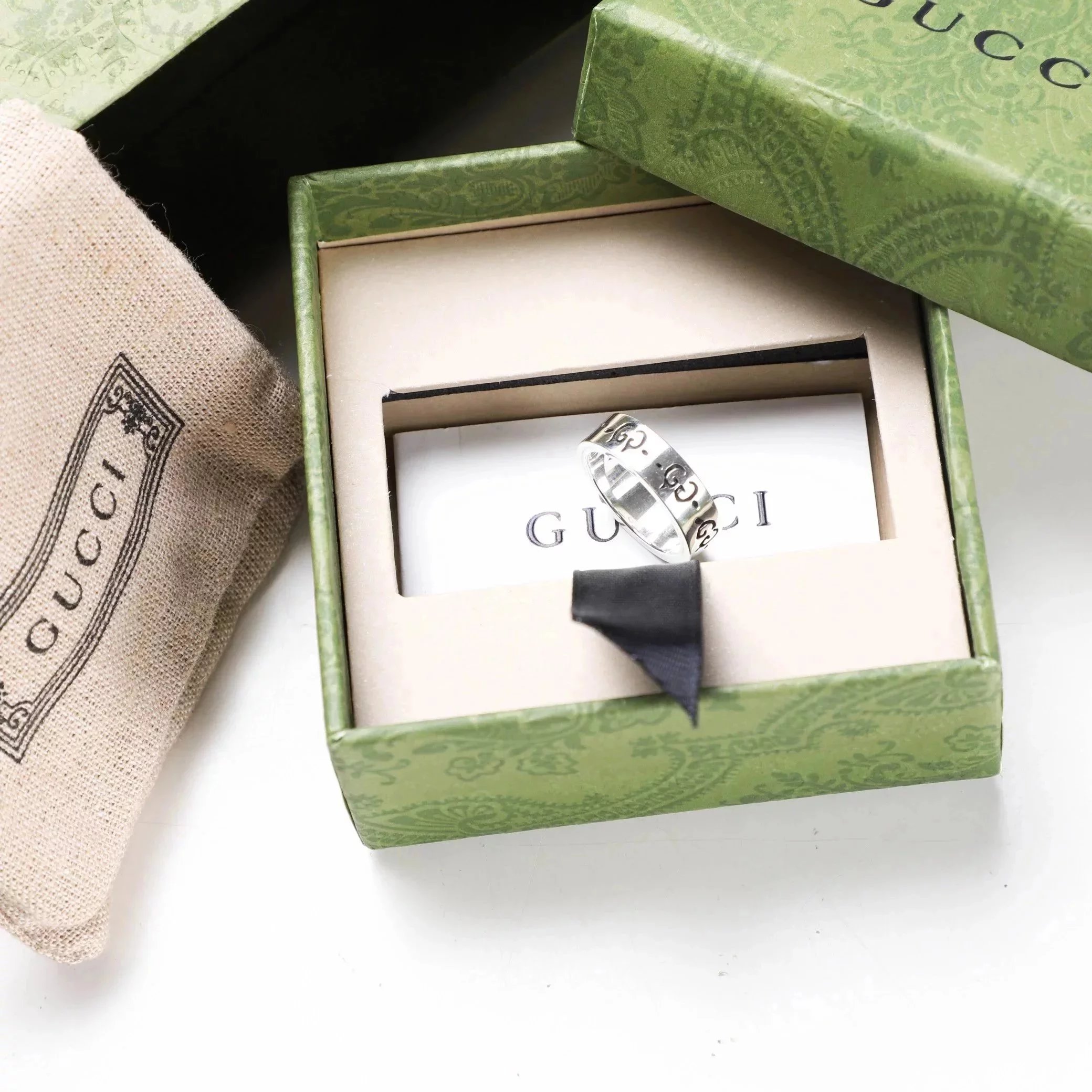 Item ID 8377 Couple's rings GC-Ghost- pair G skull sterling silver 925 Silver Stain