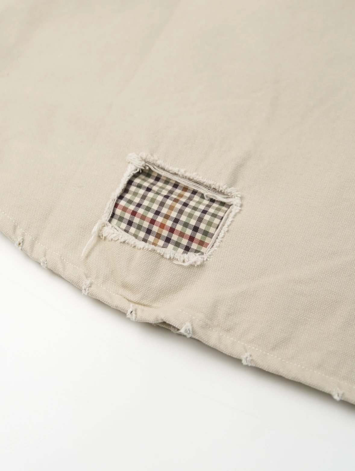 Item ID 8052 Paris washed distressed embroidered logo workwear jacket with loose fi