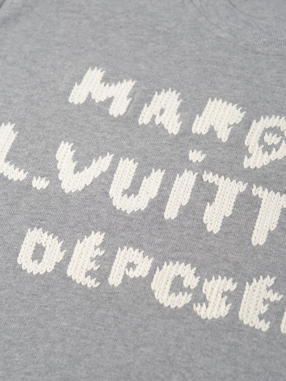 Item ID 8092 SS26“ Milan woven embroidery ” Round neck long sweatshirt with embroid