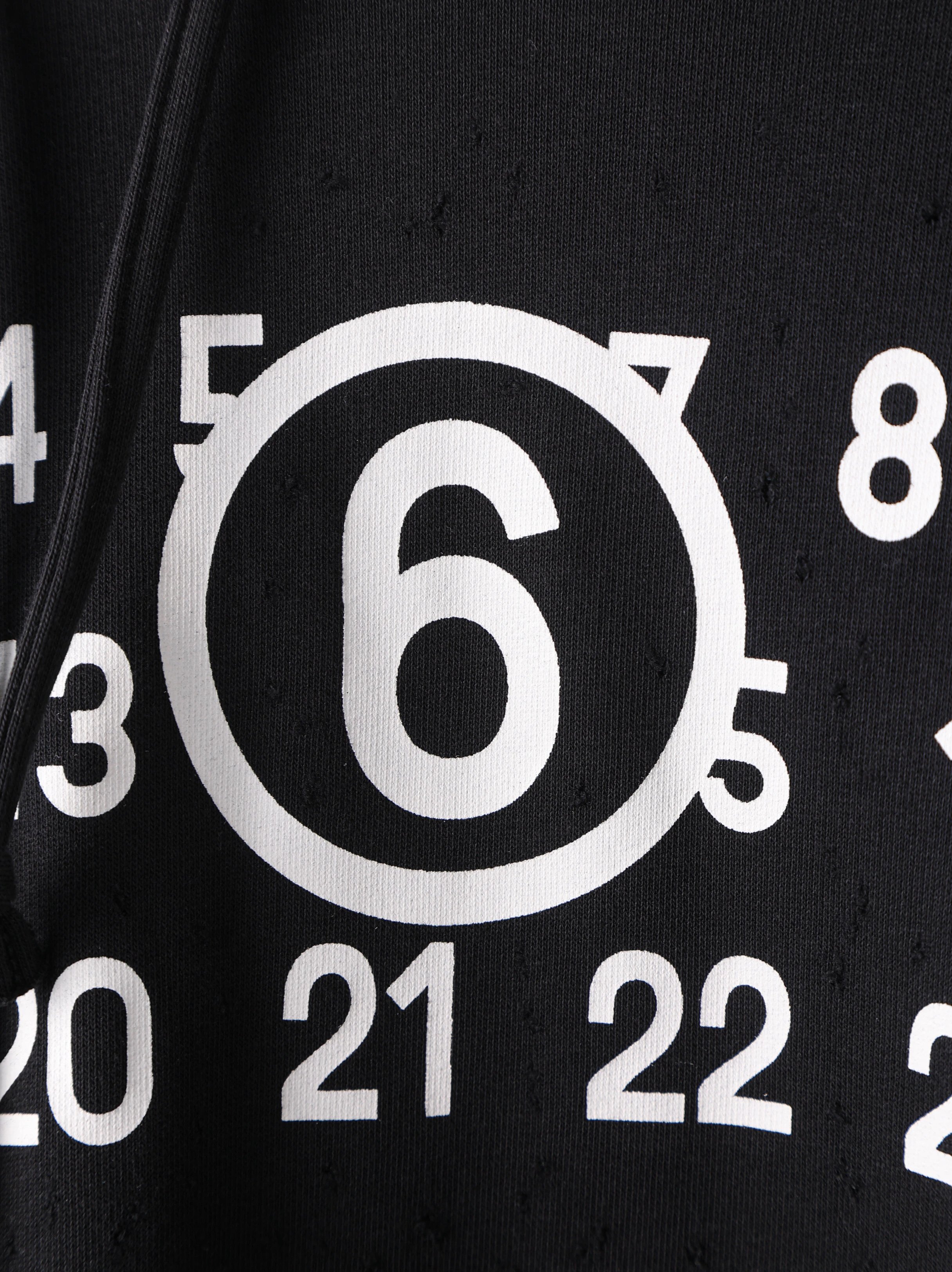 Item ID 8149 Mais0n-Marg1ela- Majira -2023ss-MM6 calendar print sweatshirt - Correc