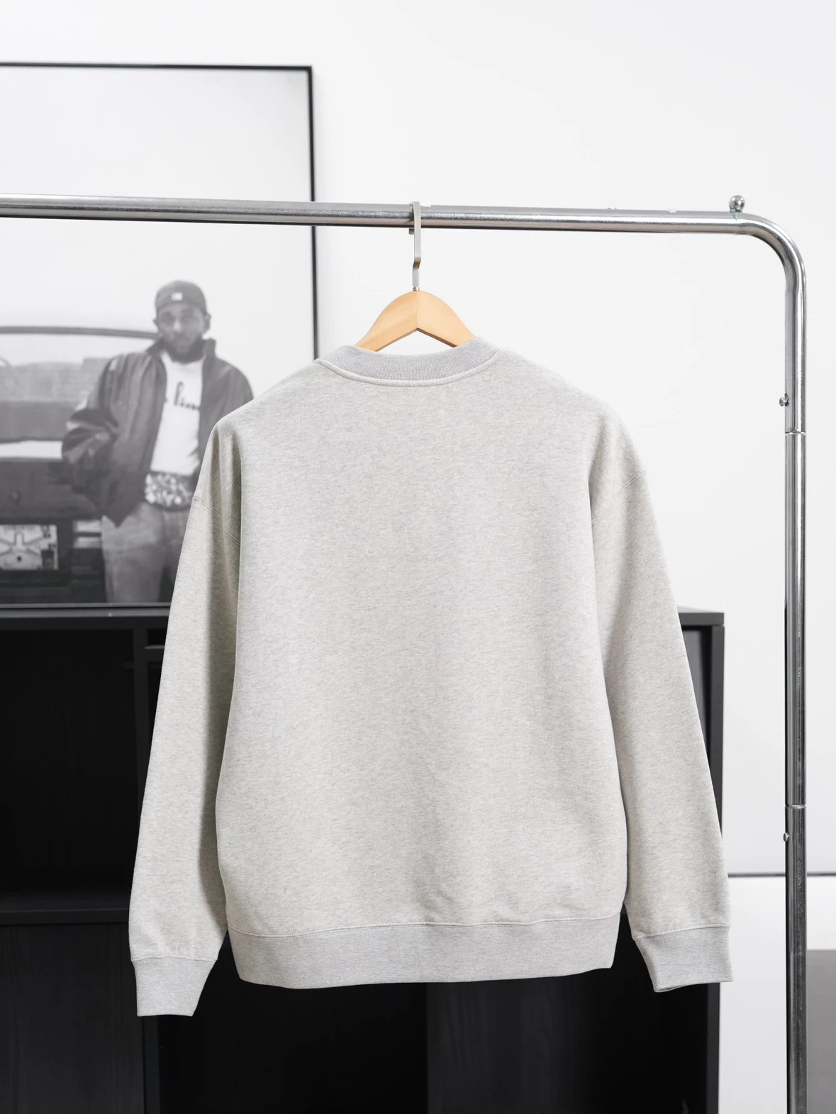 Item ID 8081 JILSANDER-logo printed sweatshirt - Ribbed crew neck loose long sleeve
