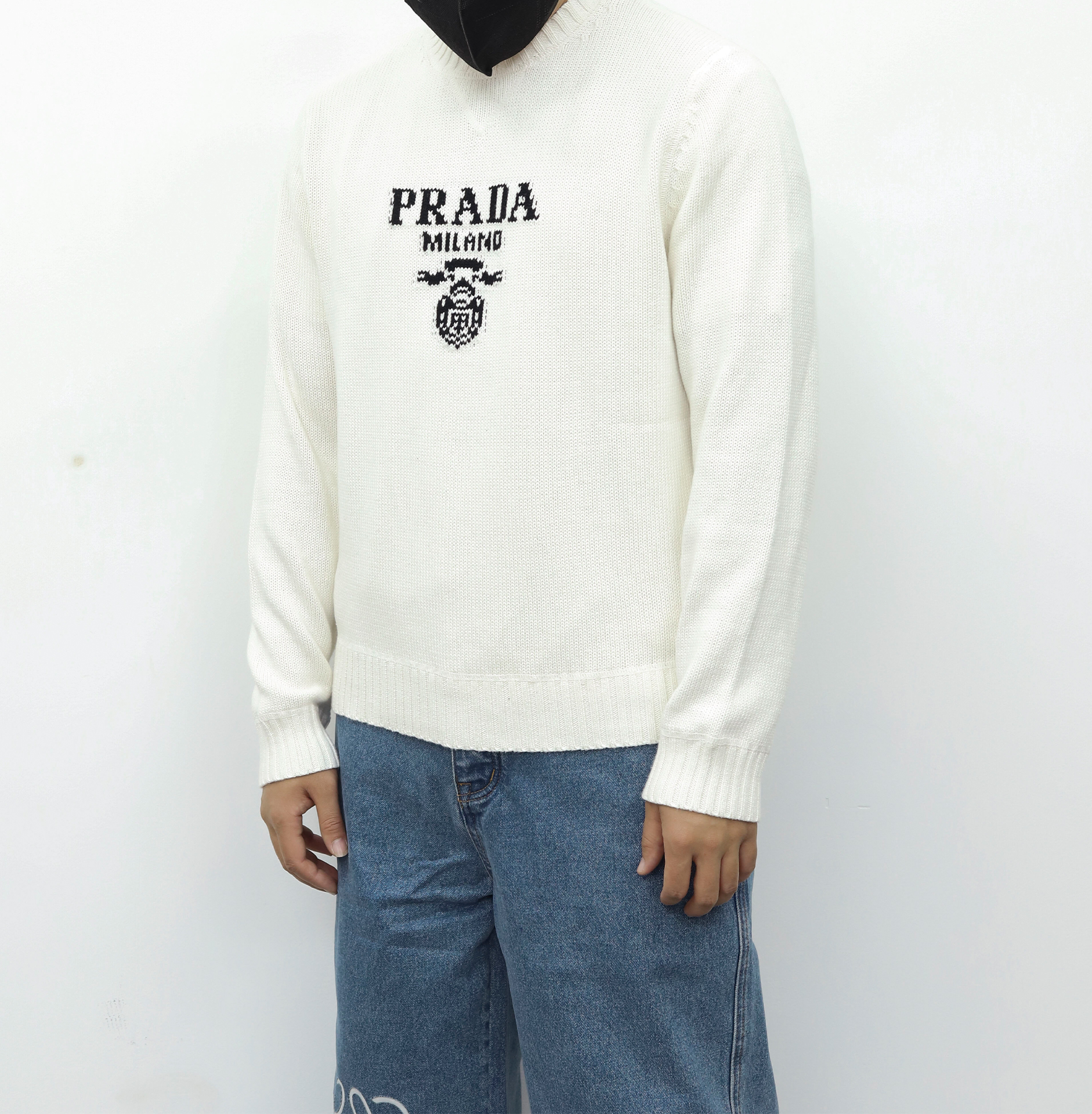 PRADA圆领毛衣 黑色