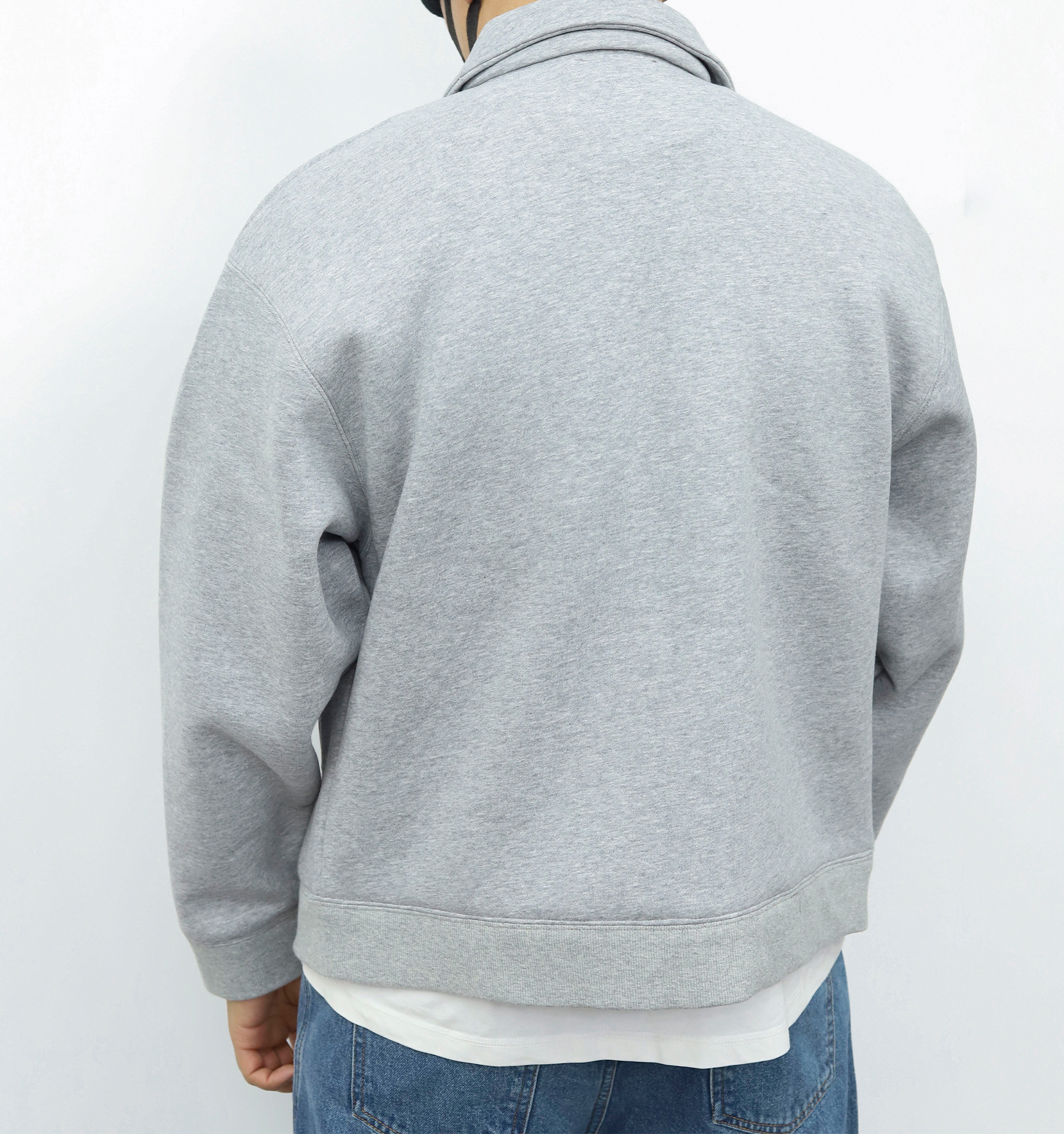 MiuMiu领子拉链外套 灰色