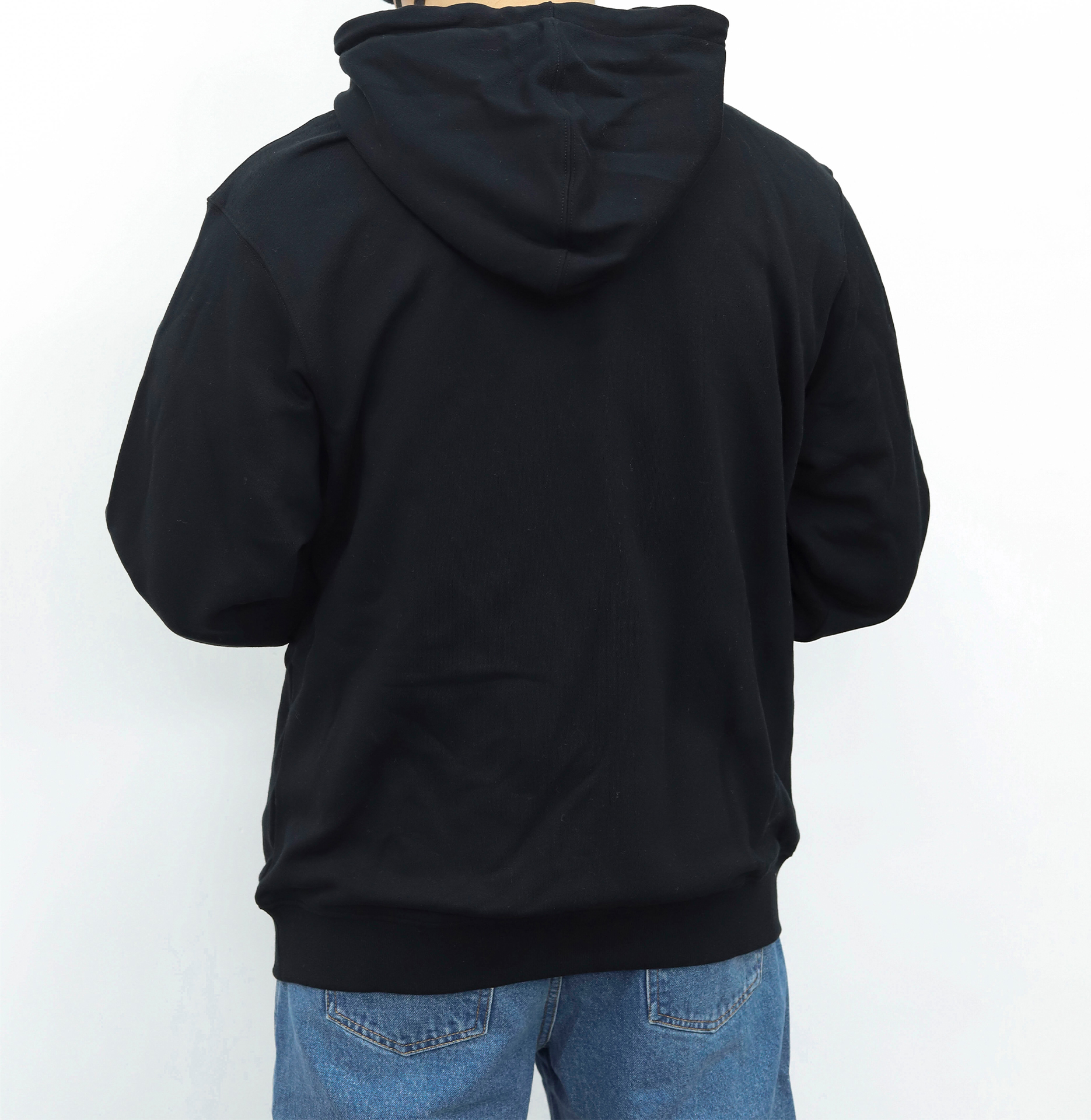 PRADA连帽抽绳卫衣 黑色