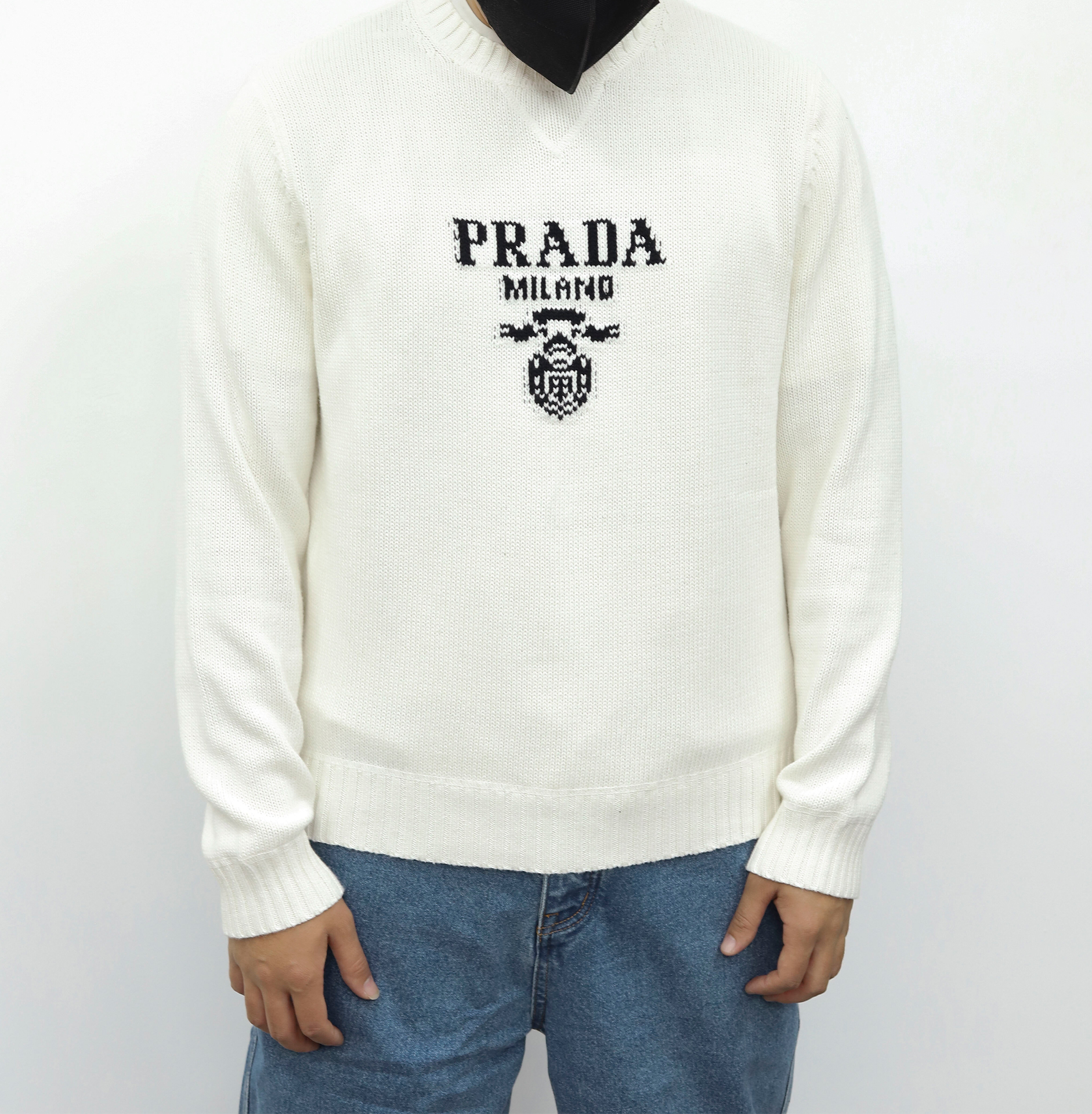 PRADA圆领毛衣 黑色