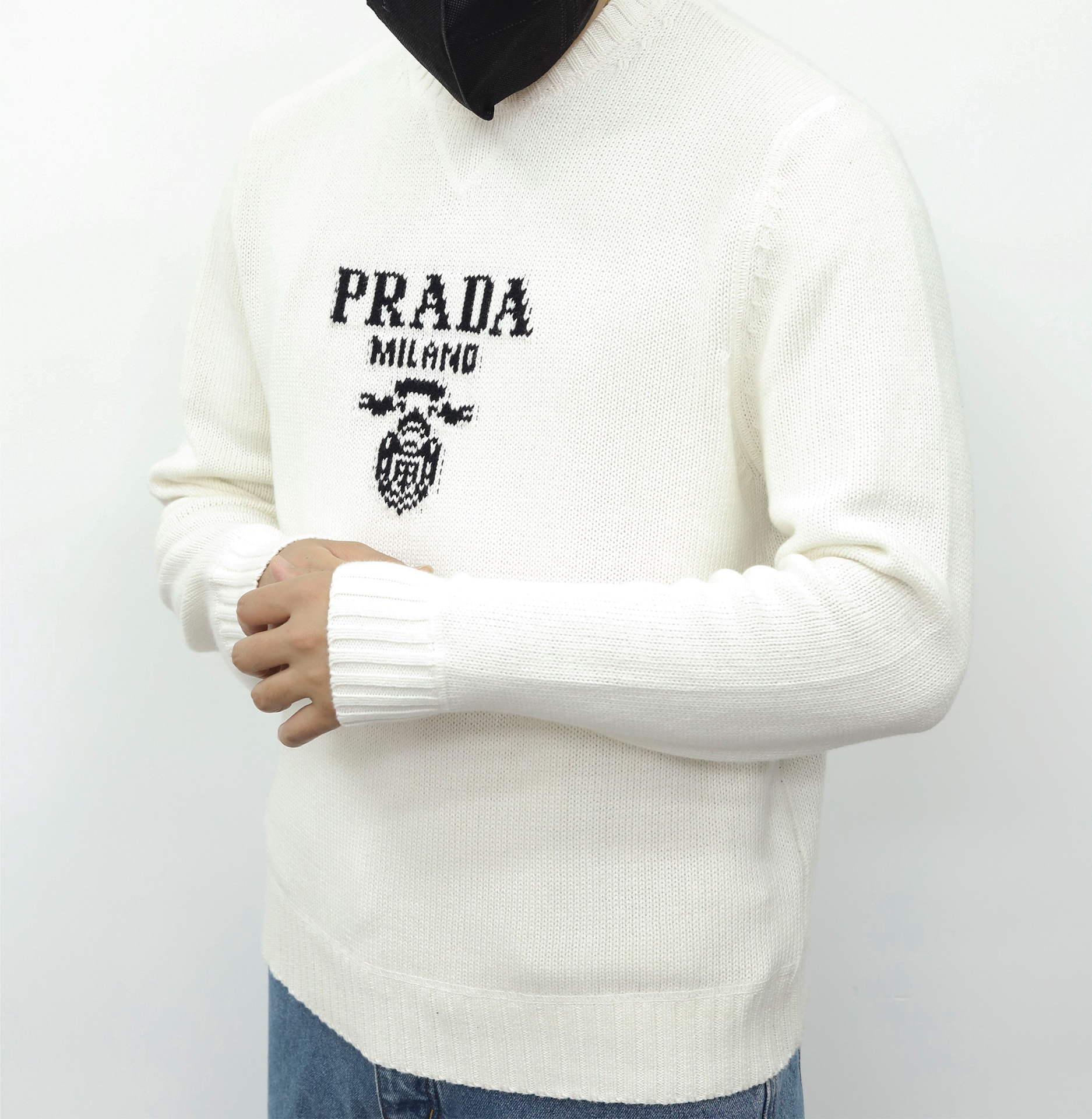 PRADA圆领毛衣 黑色