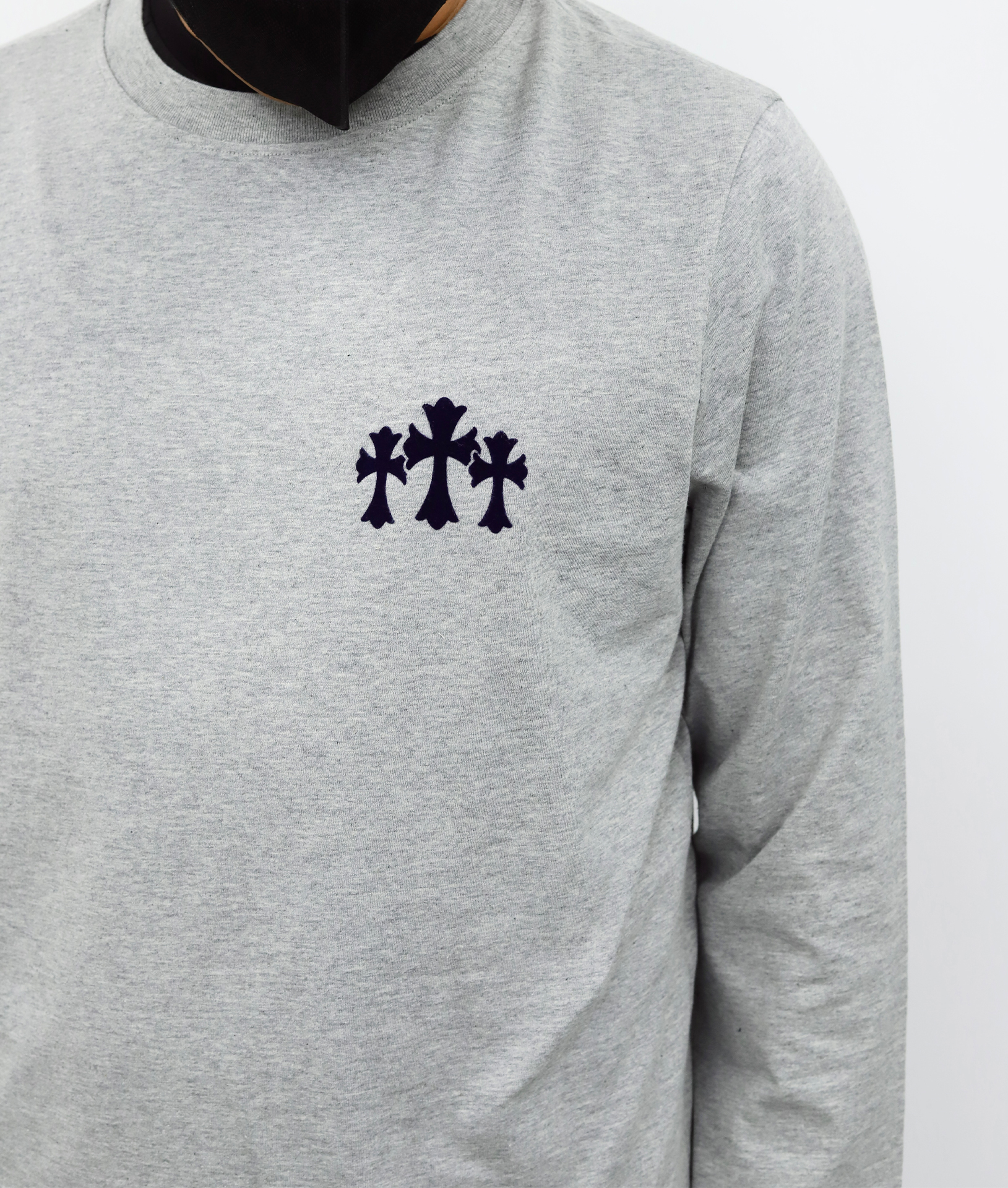 克罗心十字长袖 灰色