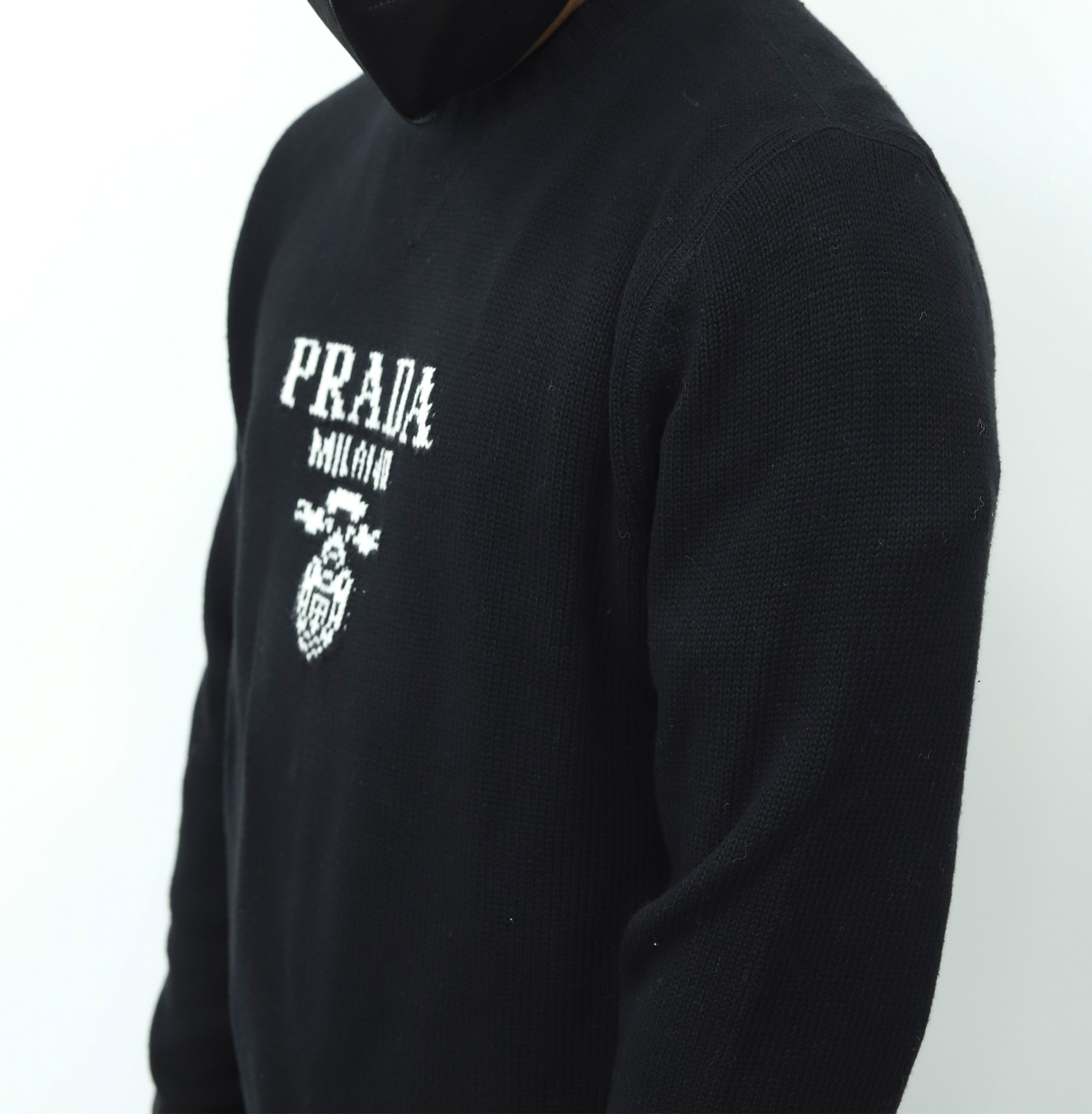 PRADA圆领毛衣 黑色