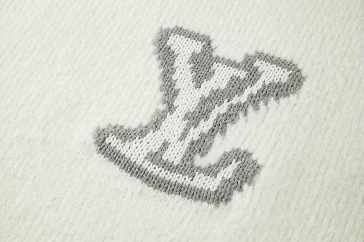 LV圆领毛衣 棕色