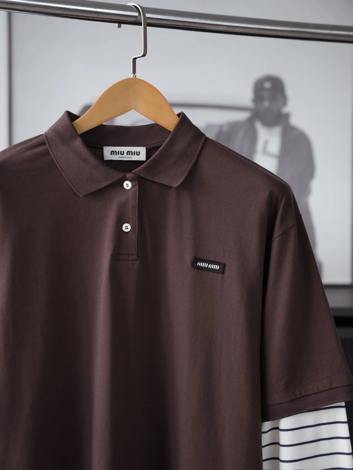 Item ID 8184 M1U-M1U Miu Miu long sleeves “60 Double combed cotton ” Relaxed fit Po