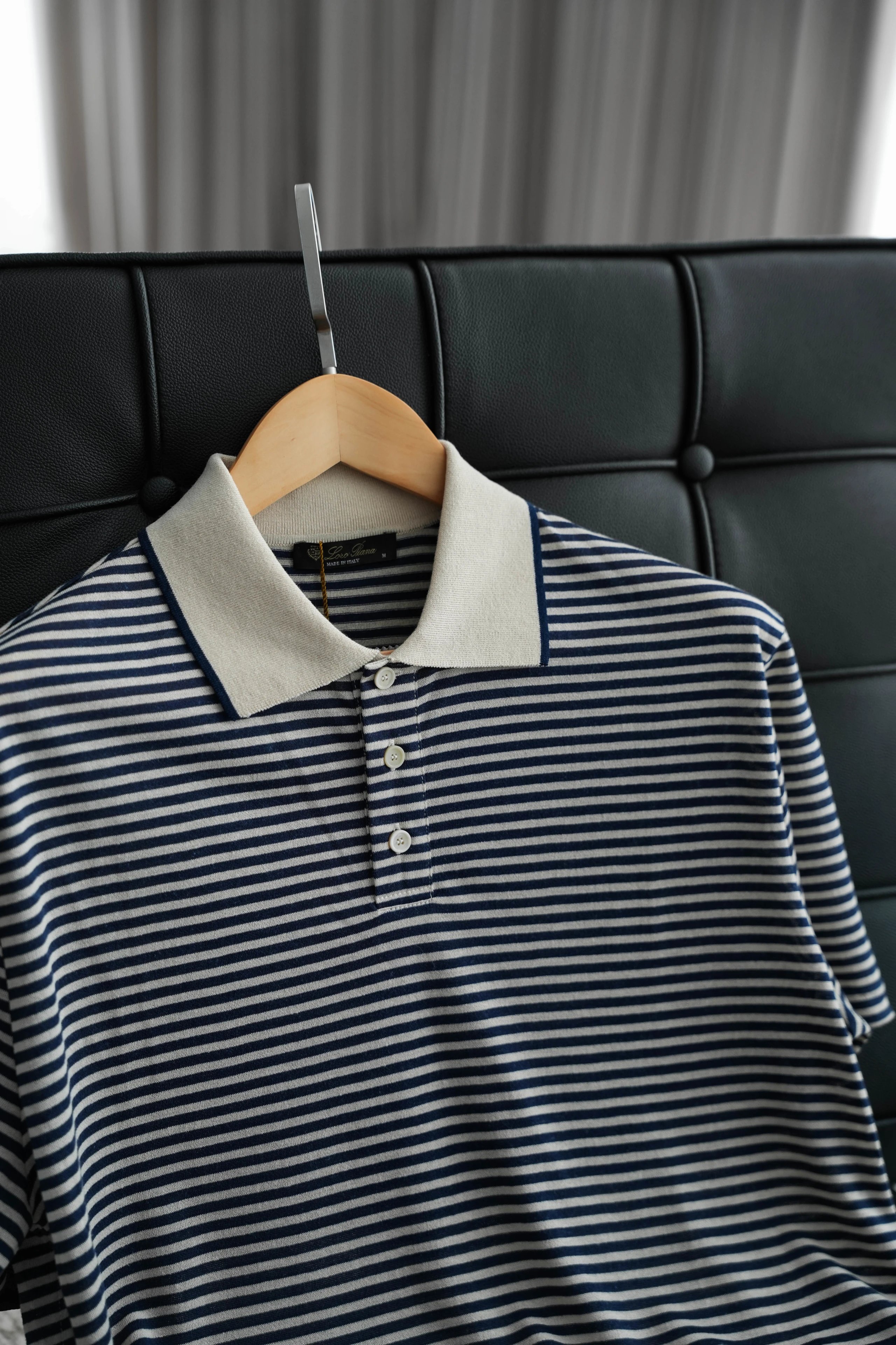 Item ID 8203 LP- old money style -“60 Double worsted linen ” Contrast striped trim