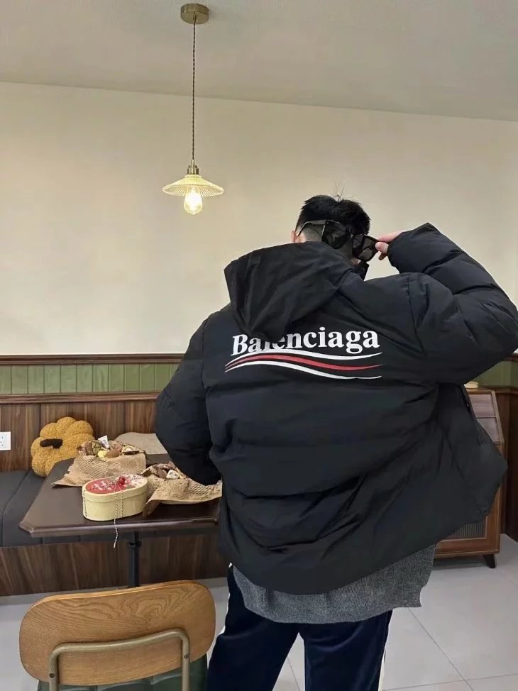 Item ID 8103 Balenci@ga- Paris - Cola Wave Series - Down Cotton Jacket - Vest - Dow