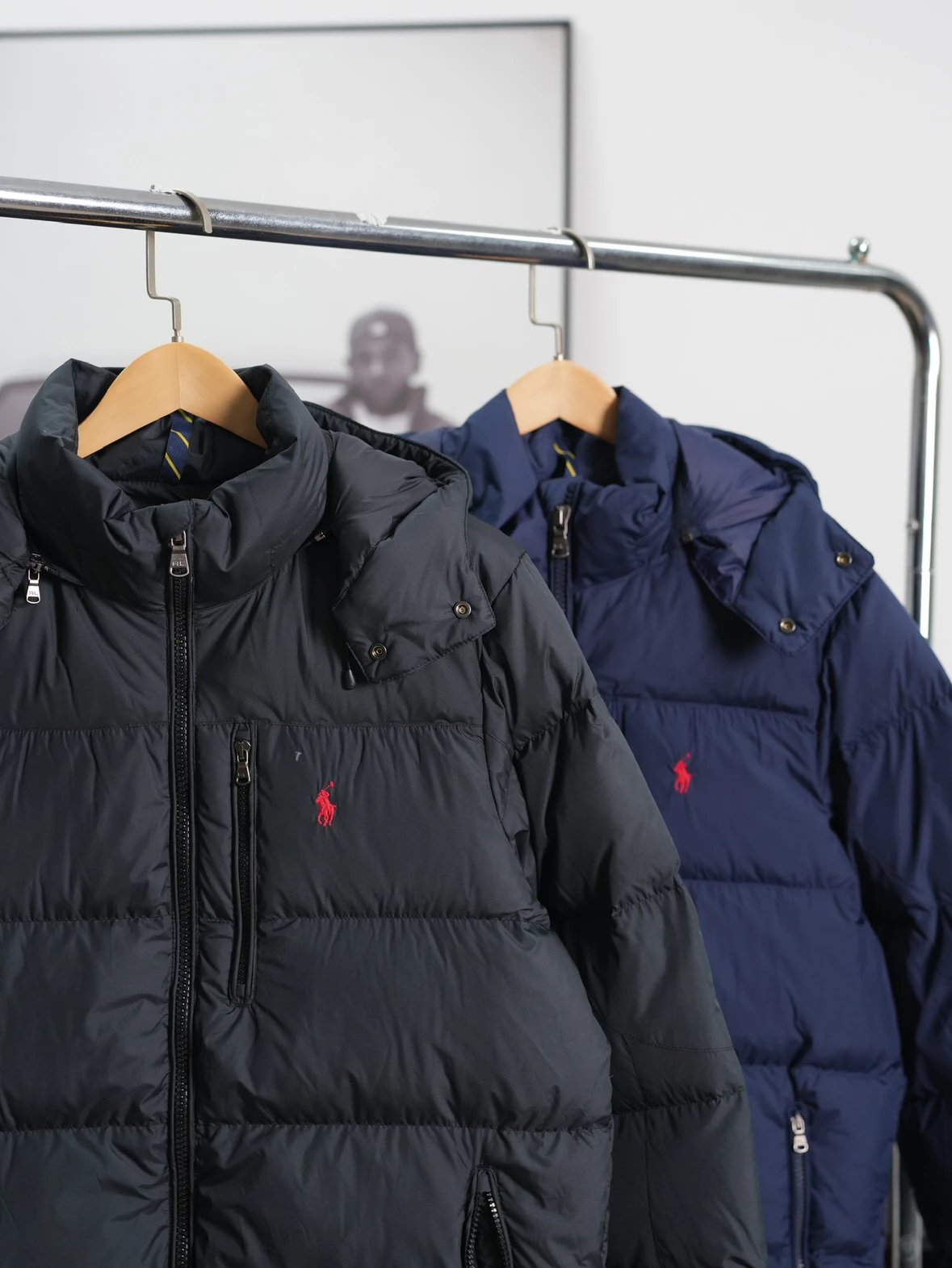 Item ID 8133 raff FW24 solid color down jacket “80 white duck down ” Zipper hooded