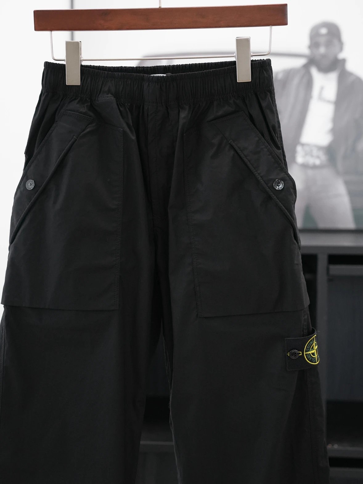Item ID 8359 STONE1SLAND-SS25 Big pocket badge track pants “ All excipients customi