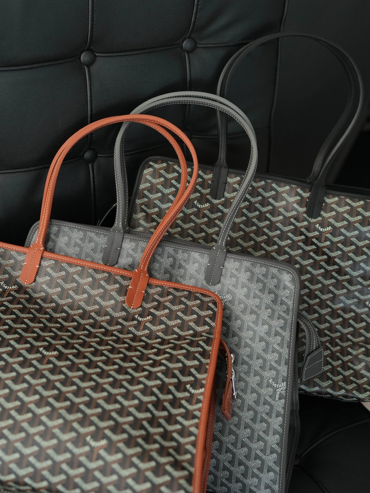 Item ID 8477 GOYARD“ Imported coated canvas ” Presbyopia full of prints - calfskin