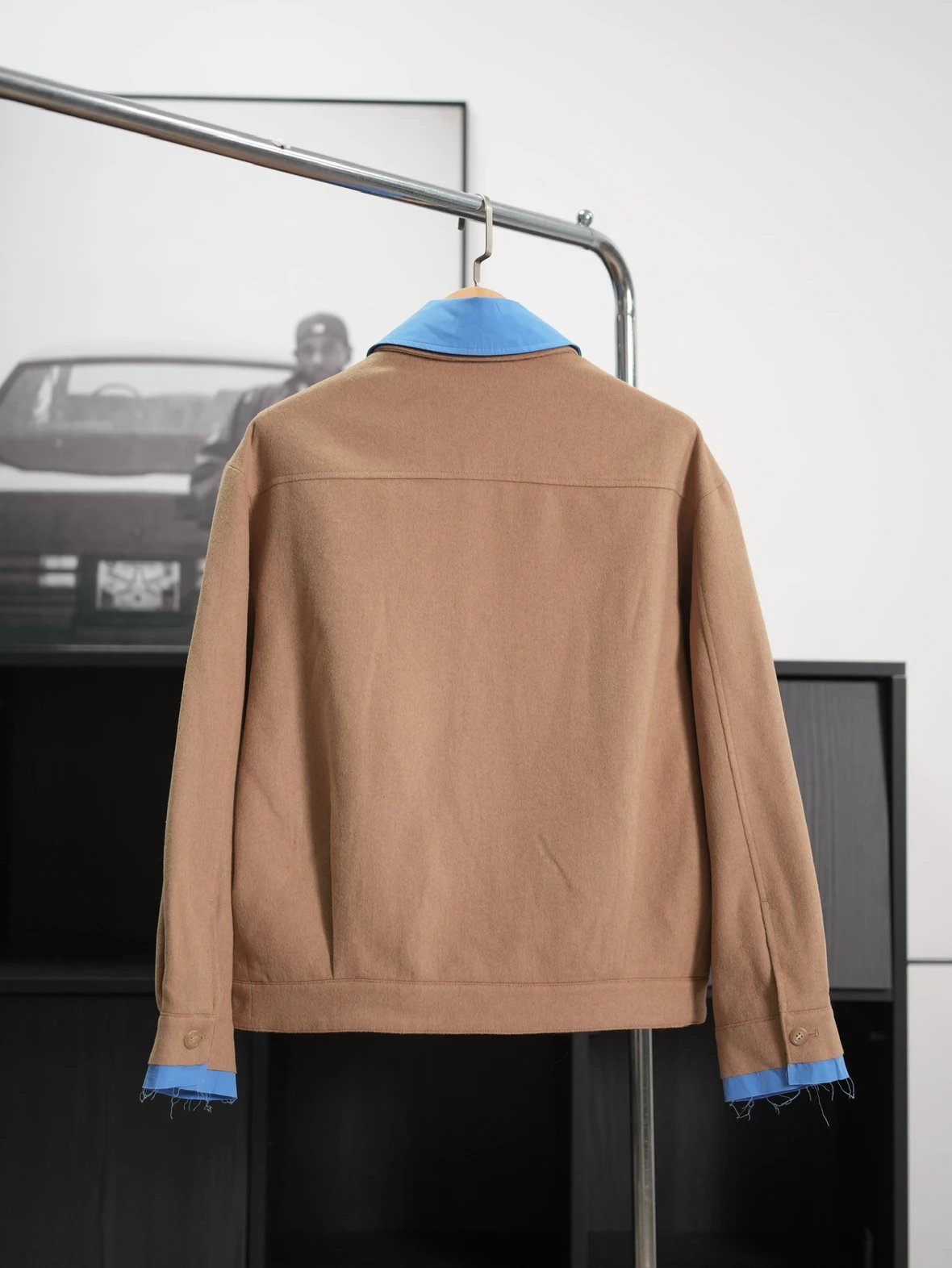 Item ID 8038 M1UM1U Miu Miu _silk lining_ _camel hair mixed yarn_ zipper opening an