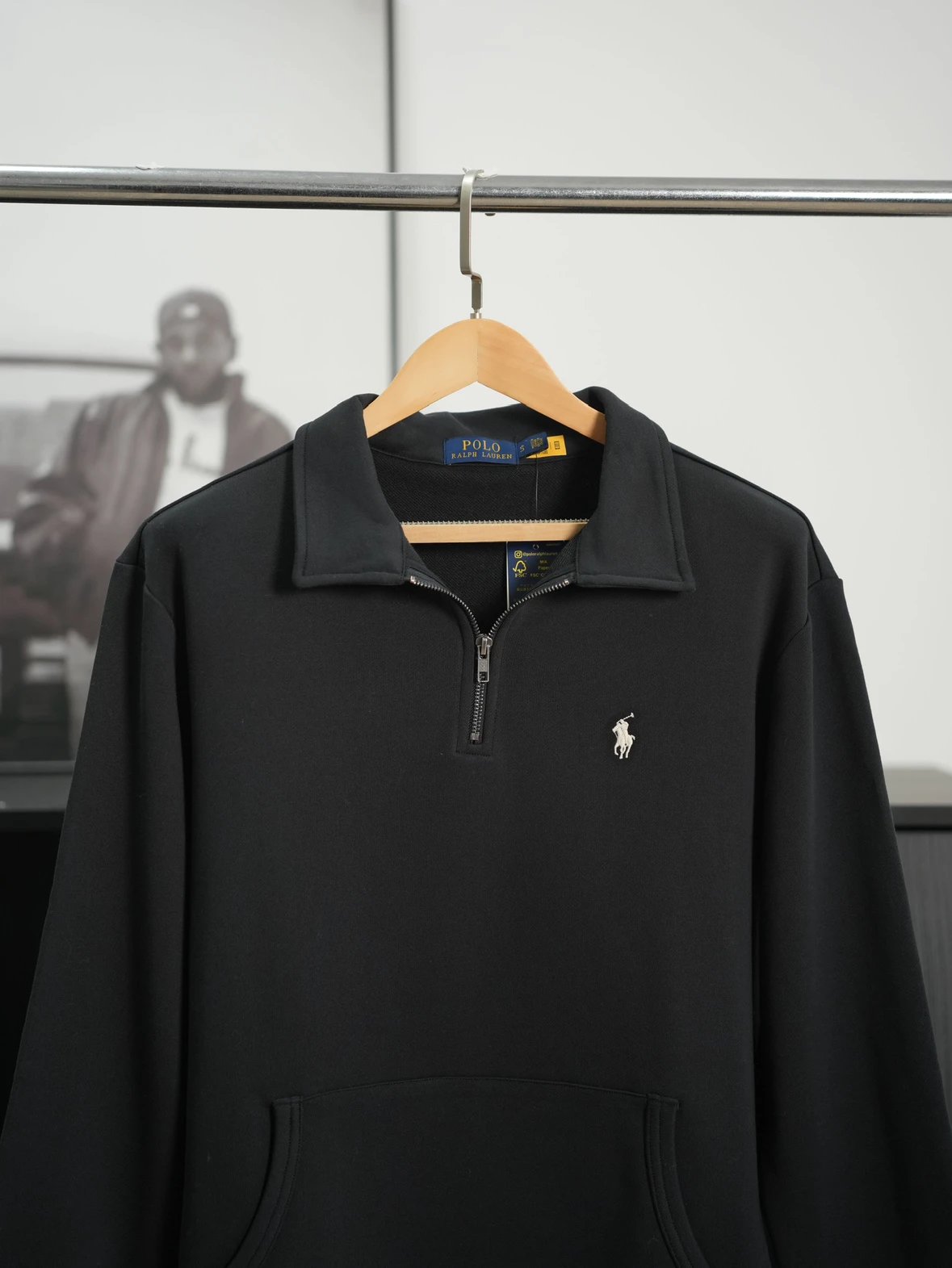 Item ID 8091 raff SS25 Solid color pullover embroidered peak collar long-sleeved sw