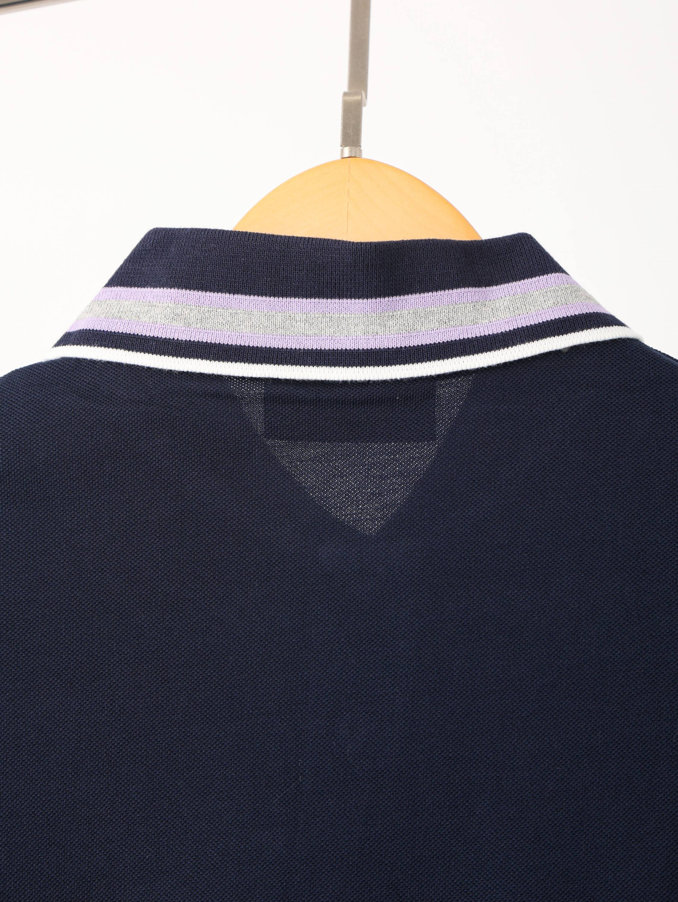 Item ID 8201 GUCC1-GC-2024ss- Basic striped lapel polo shirt - Haute piqué cotton f