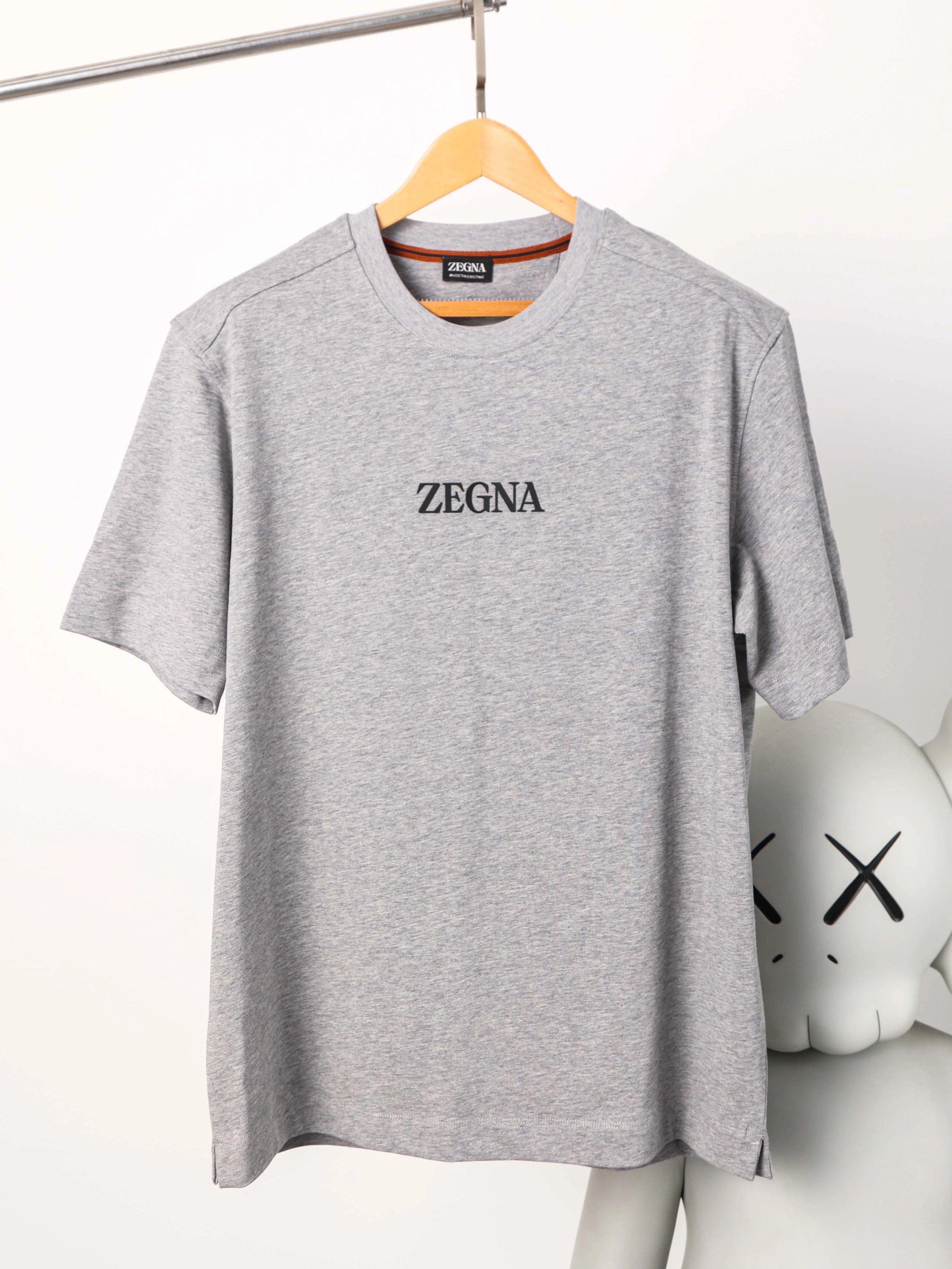Item ID 8333 Zegna- Zegna -2024FW- Chest letter flocking heat transfer short sleeve