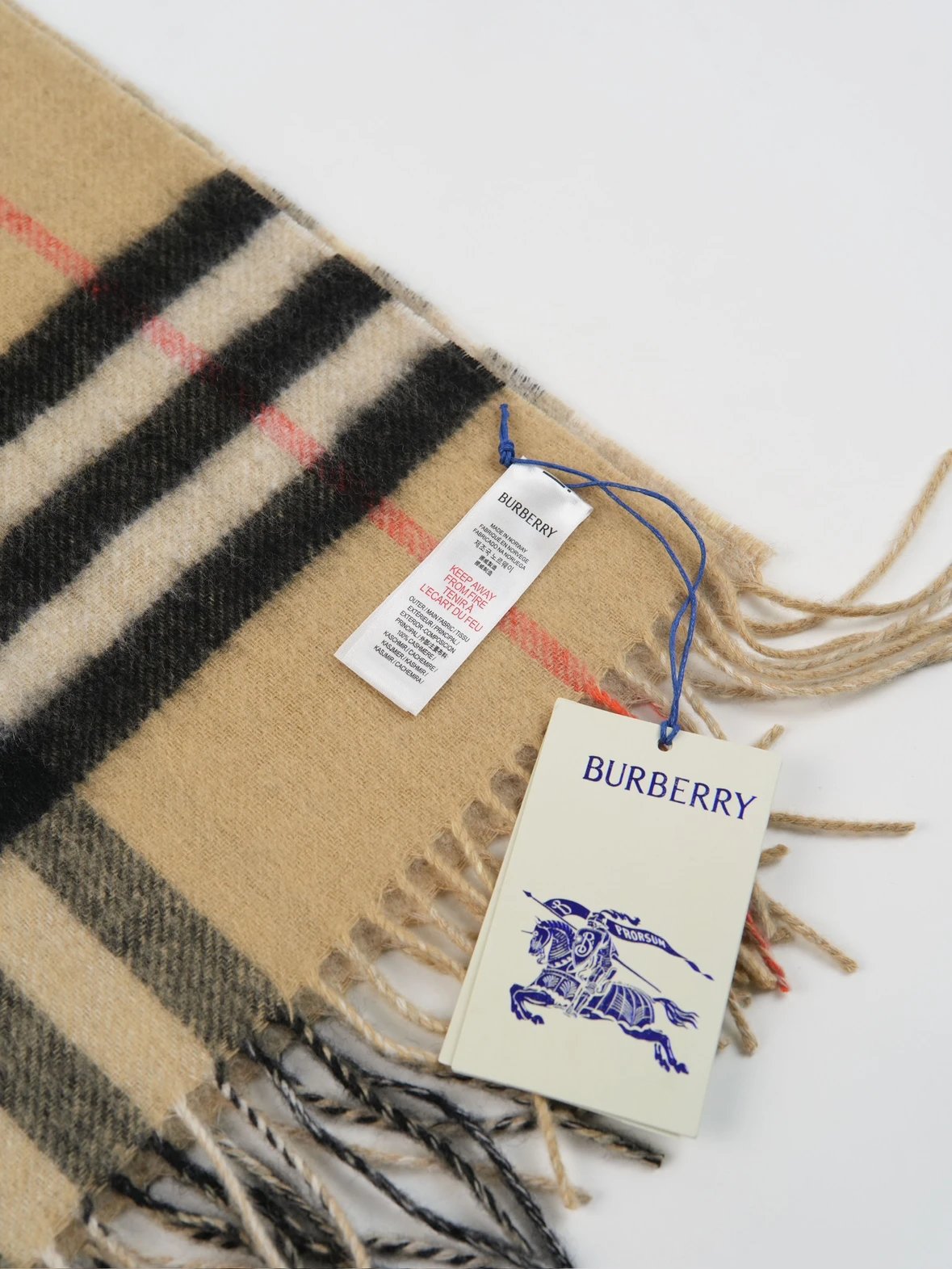 Item ID 8525 BBR Wool and cashmere blend - Striped mesh decorative cashmere scarf f