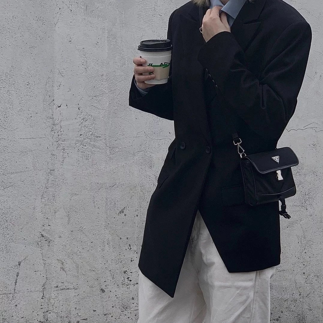 Item ID 8506 Prad Nylon Leather Phone Bag (Tested to hold 2 Max models - with card