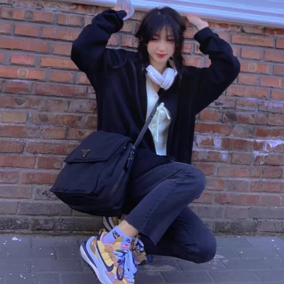 Item ID 8505 Prad invite collaboration - Retro flip bag, nylon bag, large briefcase