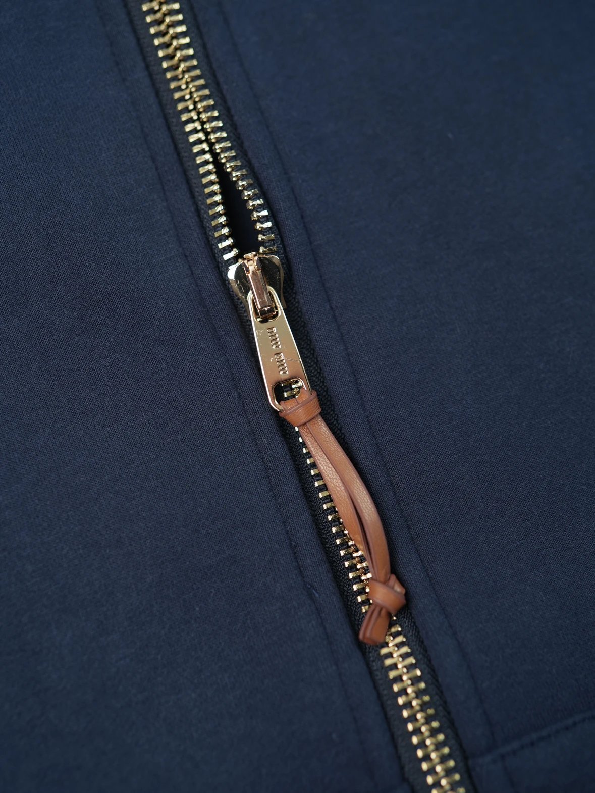 Item ID 8044 Miu Miu SS24- Custom hardware - letter Logo Printed zip hooded long-sl