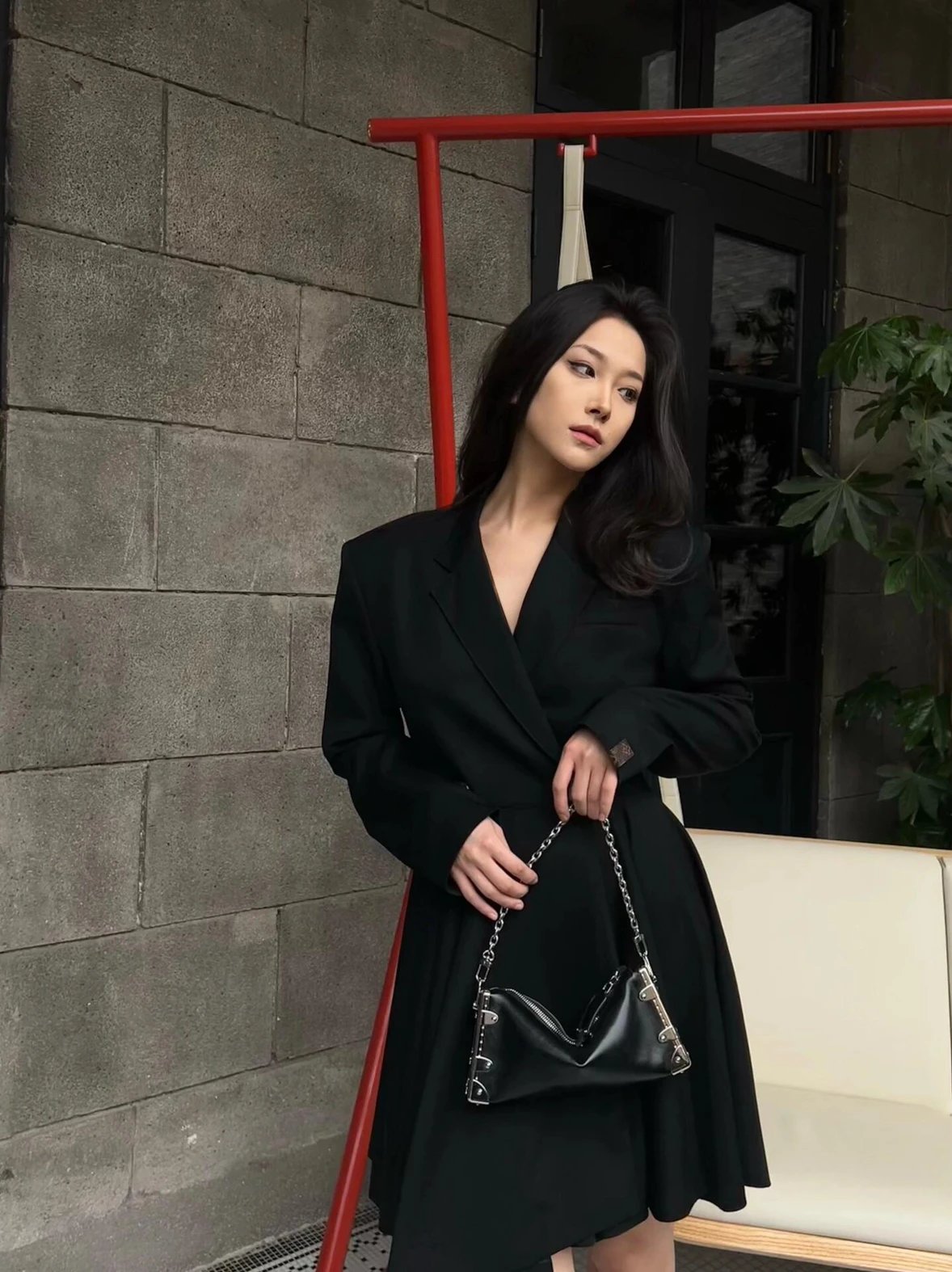Item ID 8432 Advanced customization -100% calfskin -Slim-Trunk- soft box chain bag