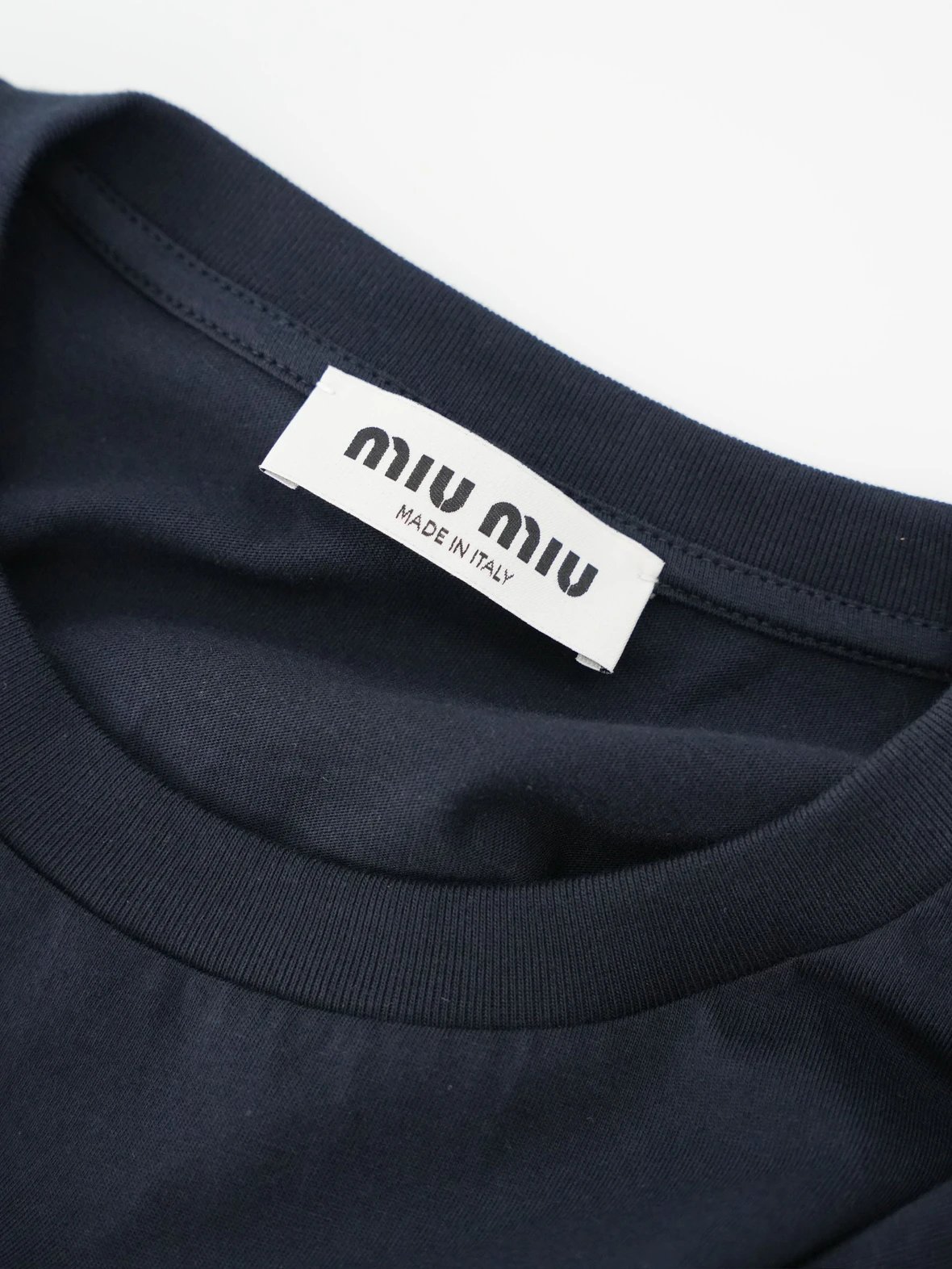 Item ID 8188 MIU-MIU Miu Miu - long sleeves -26 Combed cotton plain weave - ribbing
