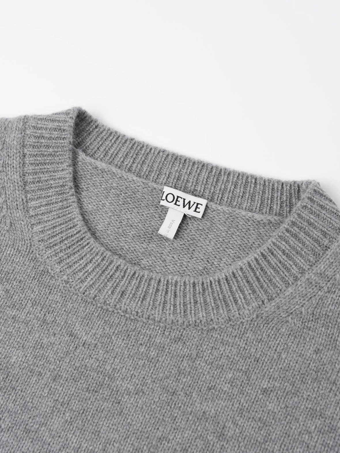 Item ID 8260 L0EWE“100% Combed sheep wool ”Logo round neck pullover long sleeve swe