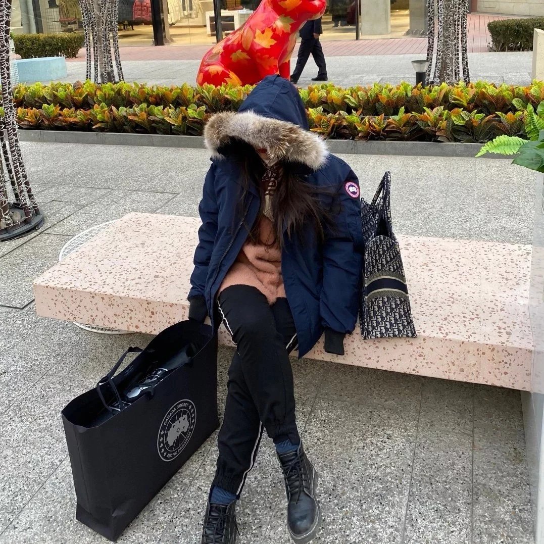 Item ID 8115 Goose brand -01 Expedition short down jacket -( Original wolf hair - F