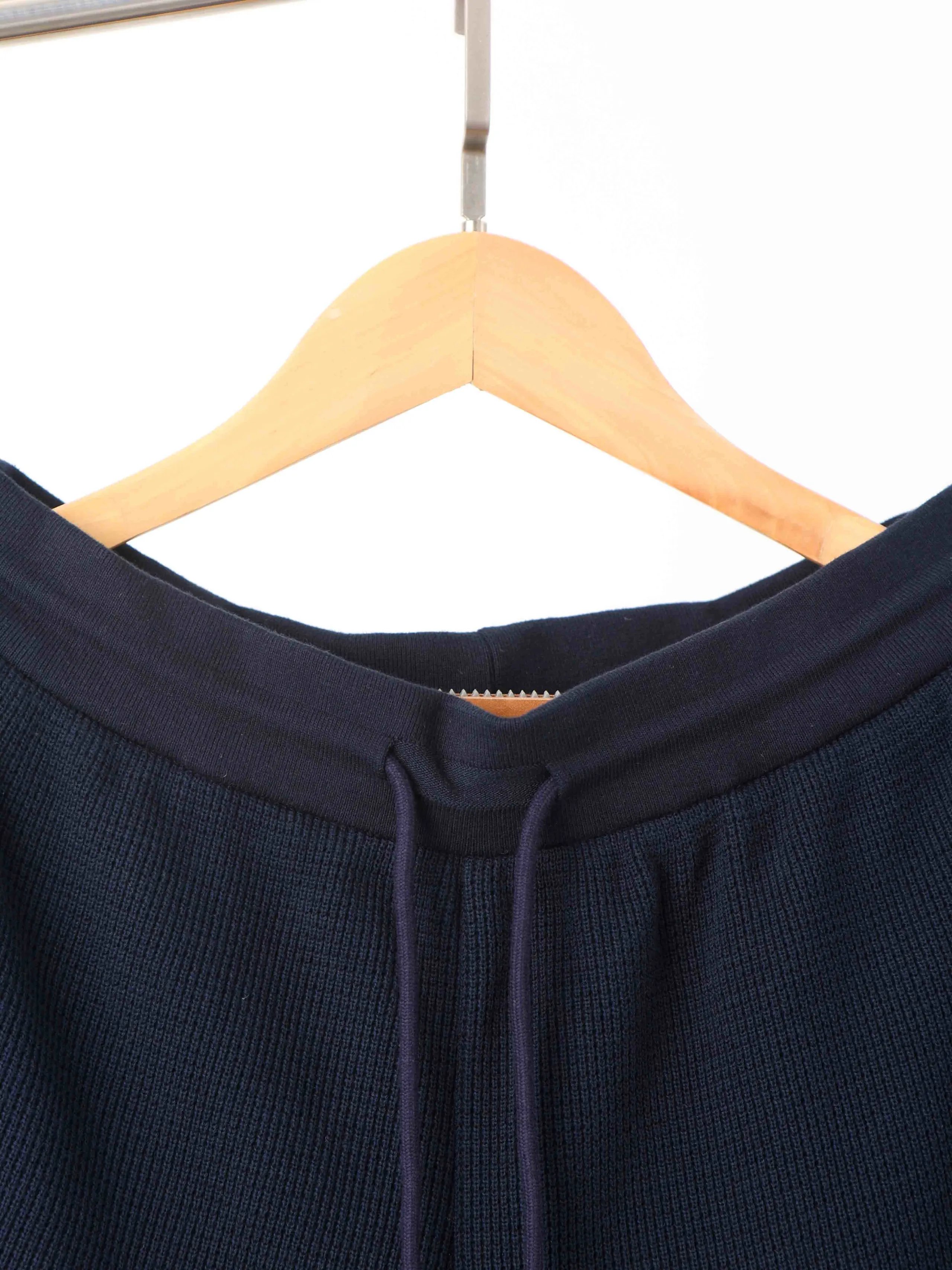 Item ID 8244 THOM-BR0WNE - _Waffle_ TB Shorts - Cotton Texture Casual Shorts - Navy