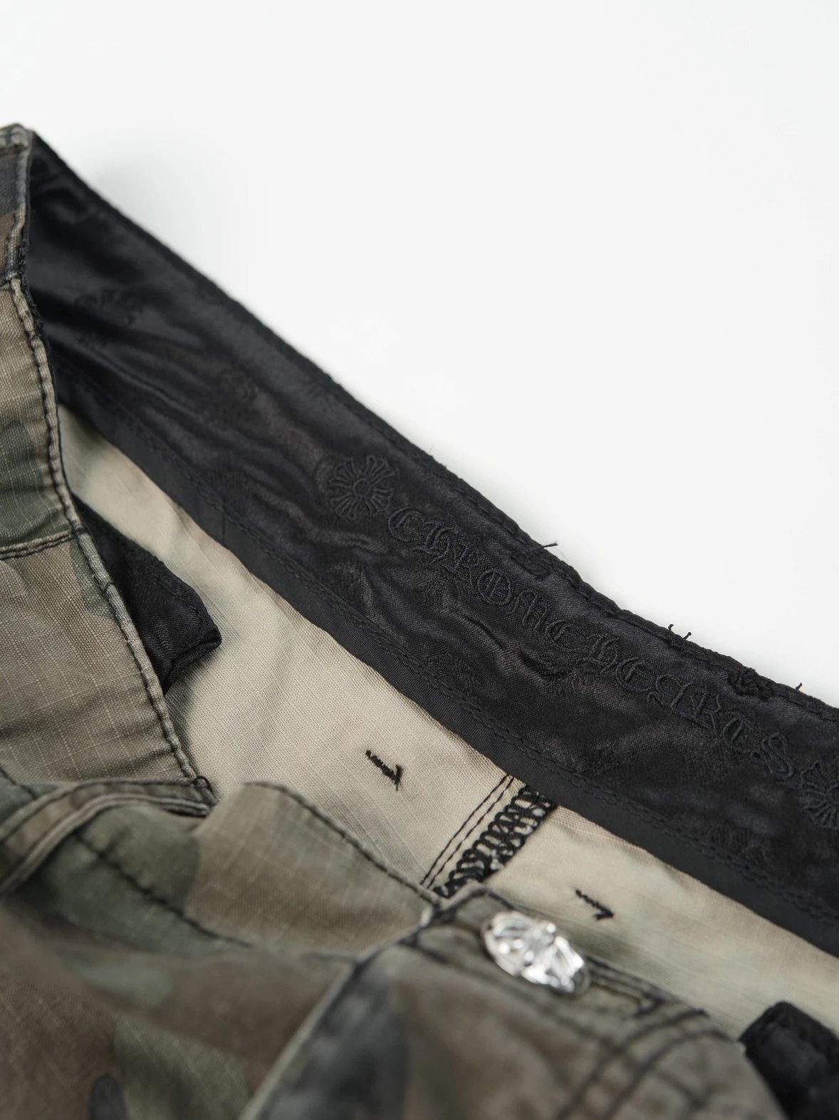 Item ID 8346 CH Camouflage zipper straight mid-rise casual pants “ Kangli direct sp