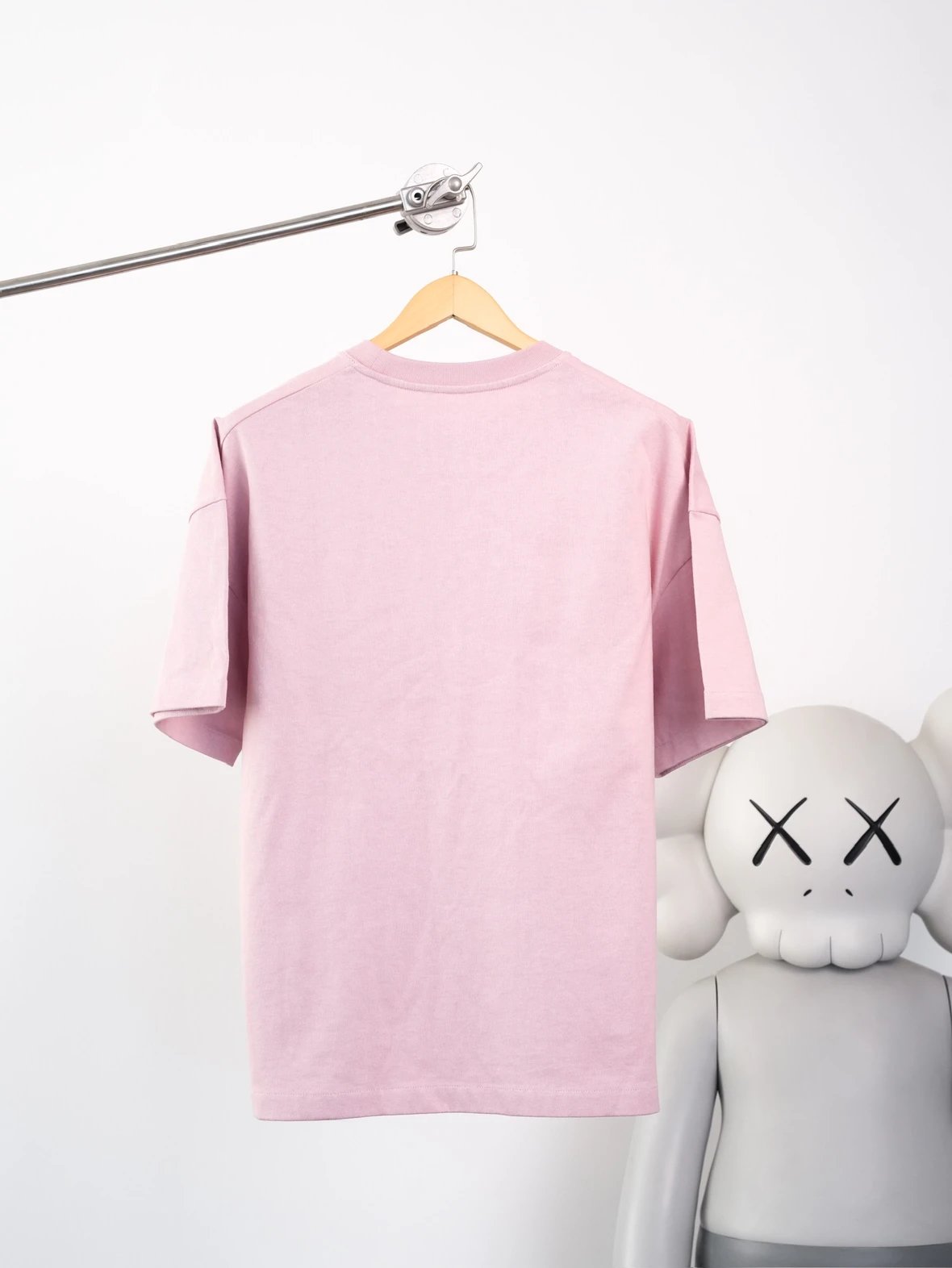 Item ID 8316 JIL - _Fixed dye fabric_ pink printed short sleeved logo letter printe