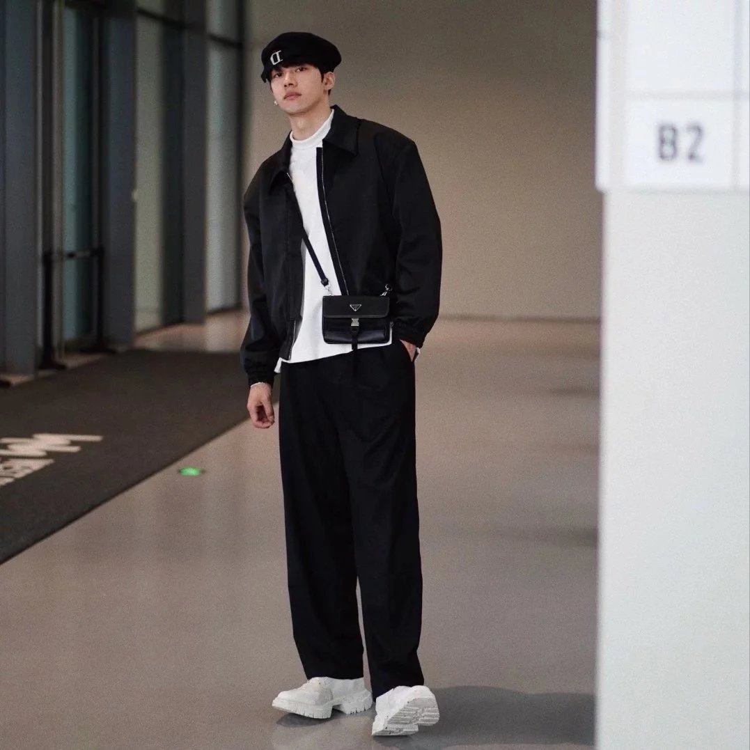 Item ID 8506 Prad Nylon Leather Phone Bag (Tested to hold 2 Max models - with card