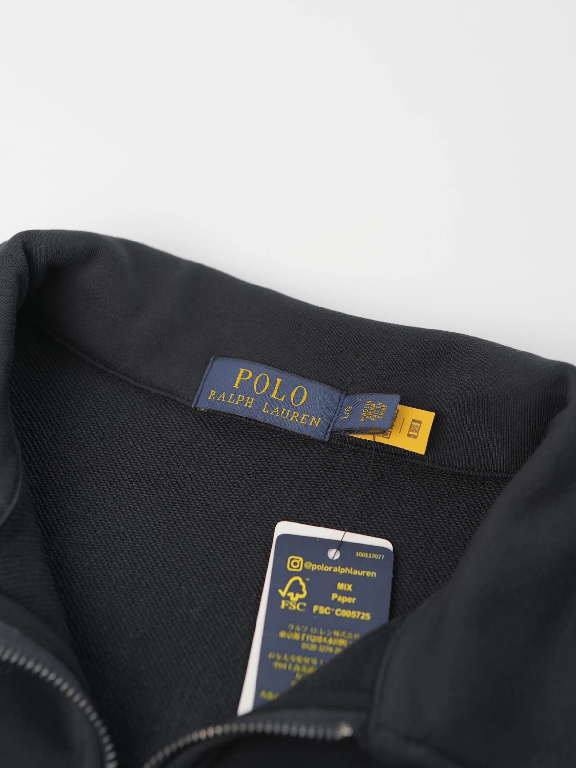 Item ID 8091 raff SS25 Solid color pullover embroidered peak collar long-sleeved sw