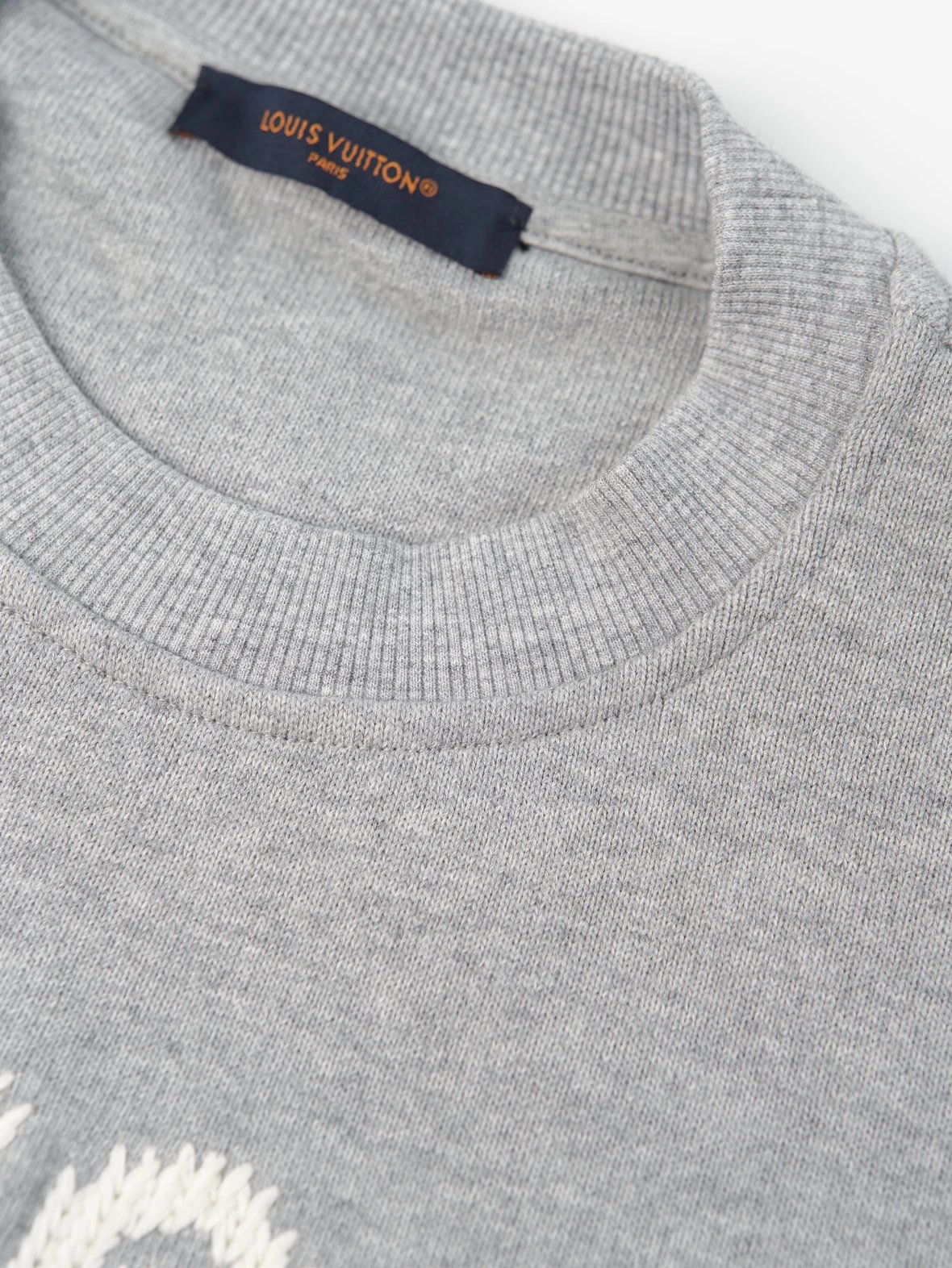 Item ID 8092 SS26“ Milan woven embroidery ” Round neck long sweatshirt with embroid