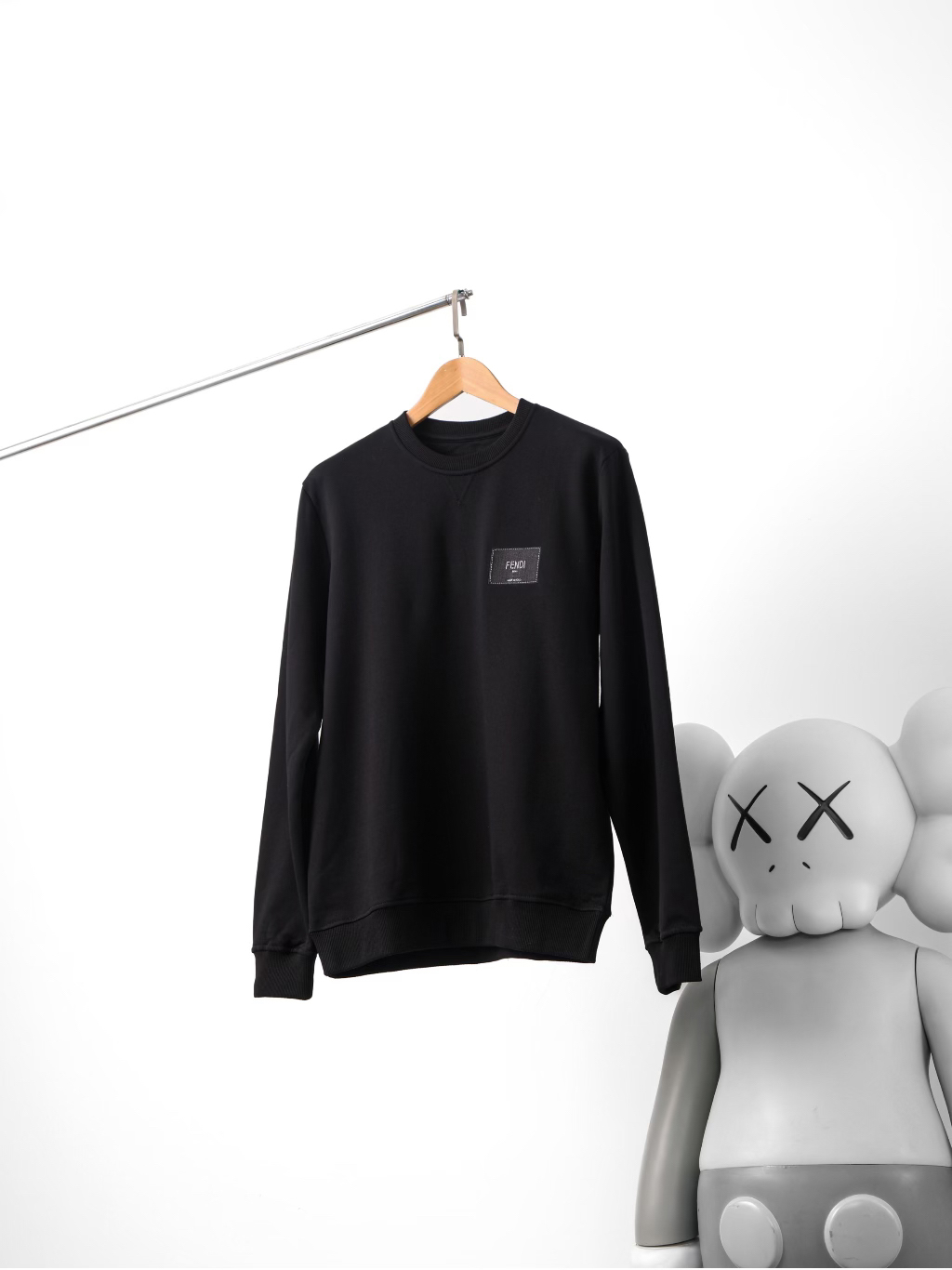 Item ID 8079 Fend1- Fendi -2022ss- Classic crew neck sweatshirt - Fleece design - C