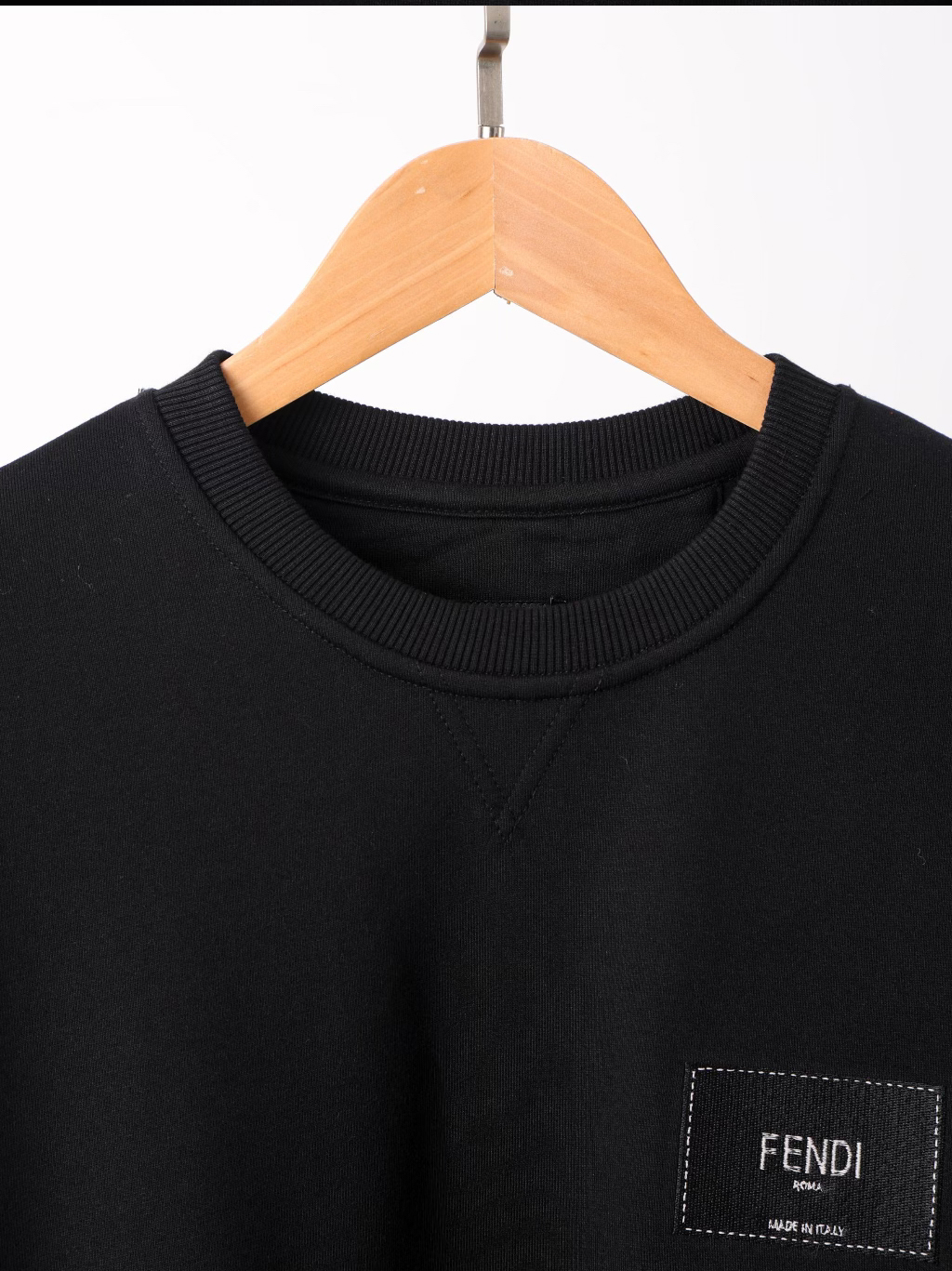 Item ID 8079 Fend1- Fendi -2022ss- Classic crew neck sweatshirt - Fleece design - C