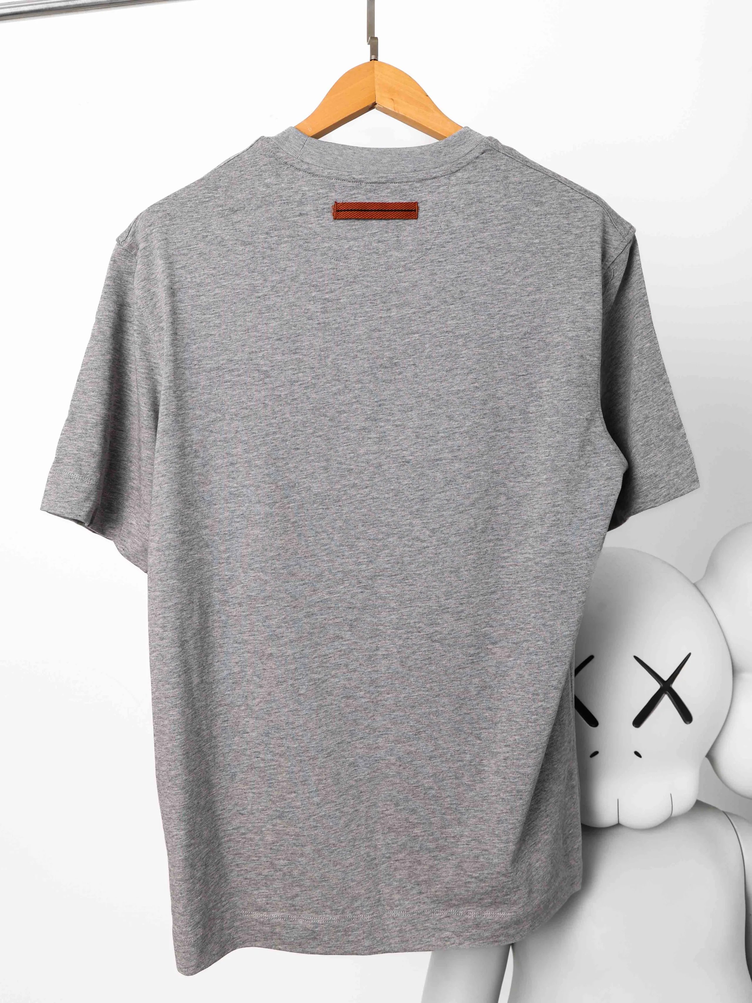 Item ID 8333 Zegna- Zegna -2024FW- Chest letter flocking heat transfer short sleeve