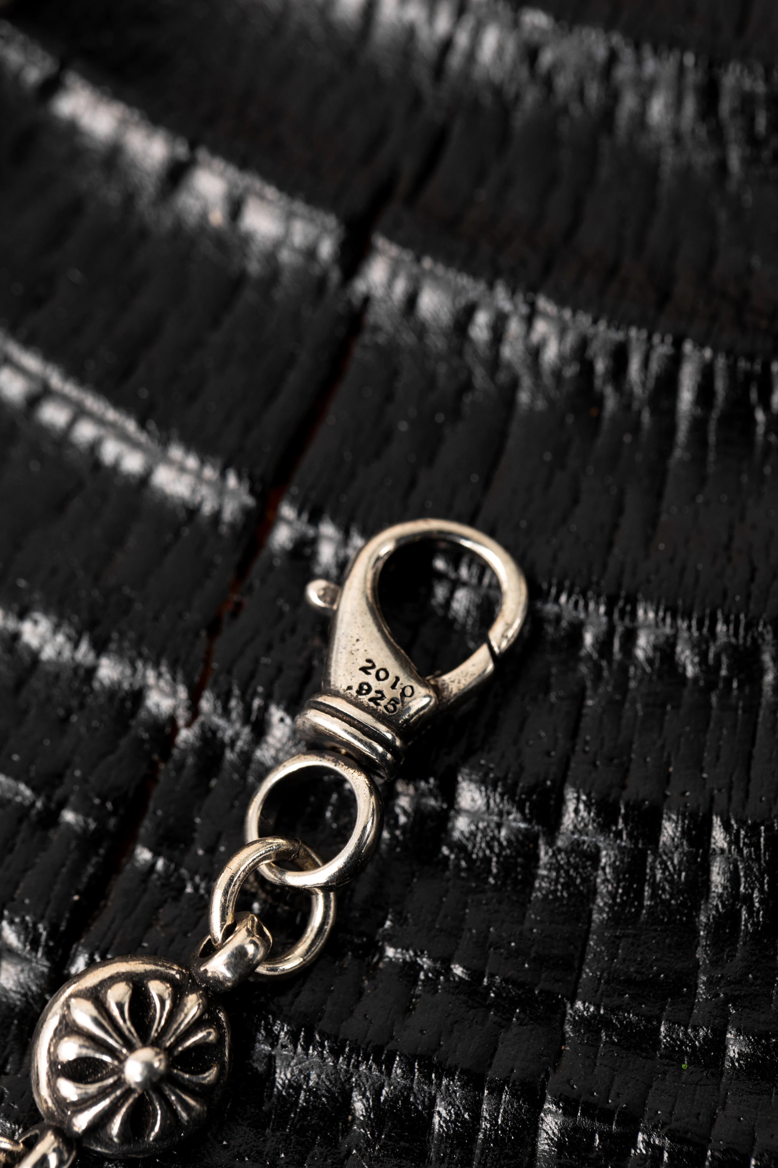 Item ID 8375 Chrome-Hearts- Crow heart - Cross dice bracelet -925 silver - Crow Hea