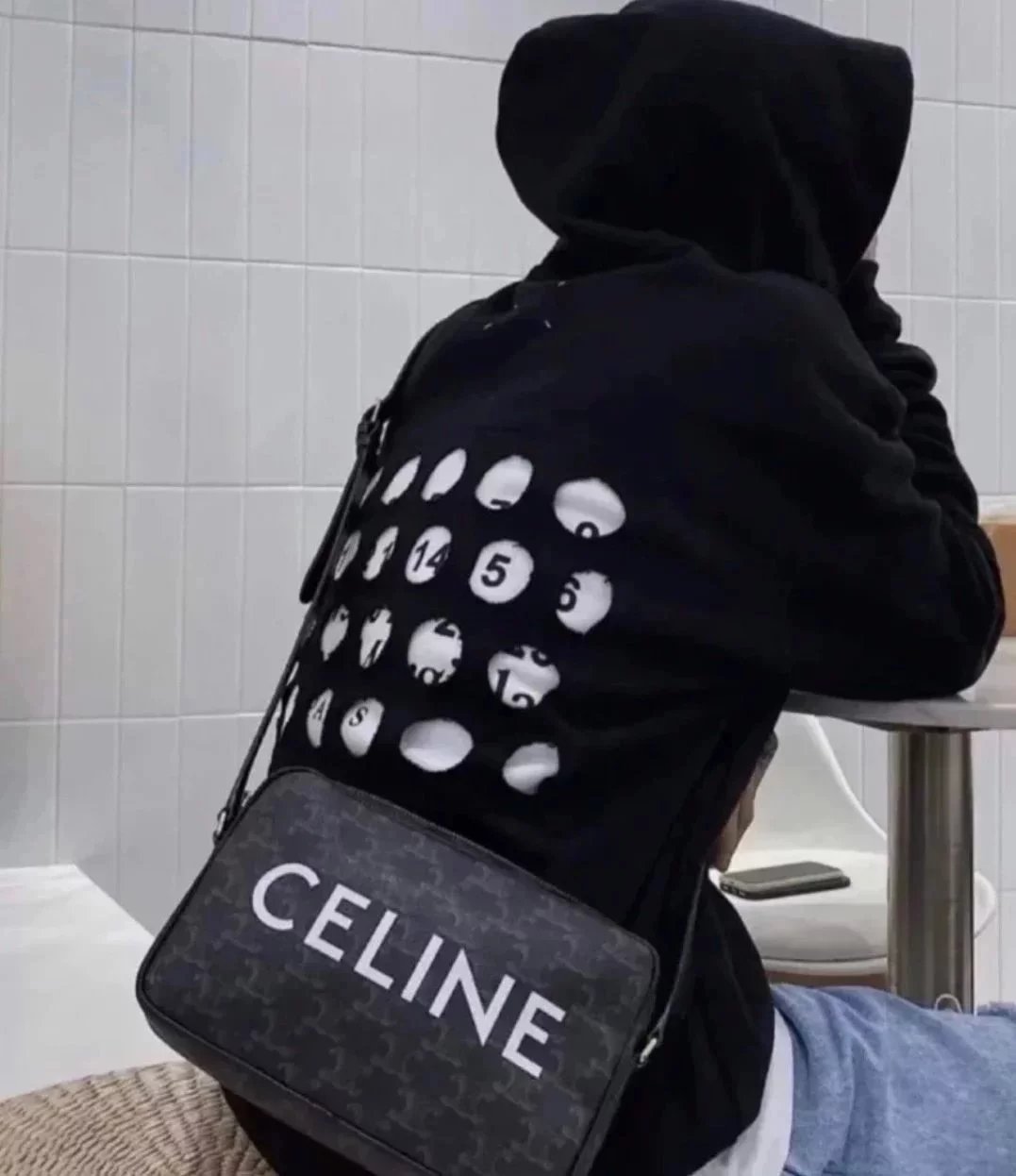 Item ID 8453 Celine- Arc de Triomphe - Classic presbyopic leather - messenger bag -