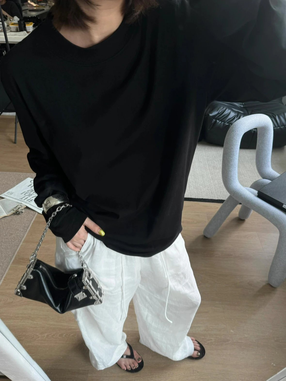 Item ID 8432 Advanced customization -100% calfskin -Slim-Trunk- soft box chain bag