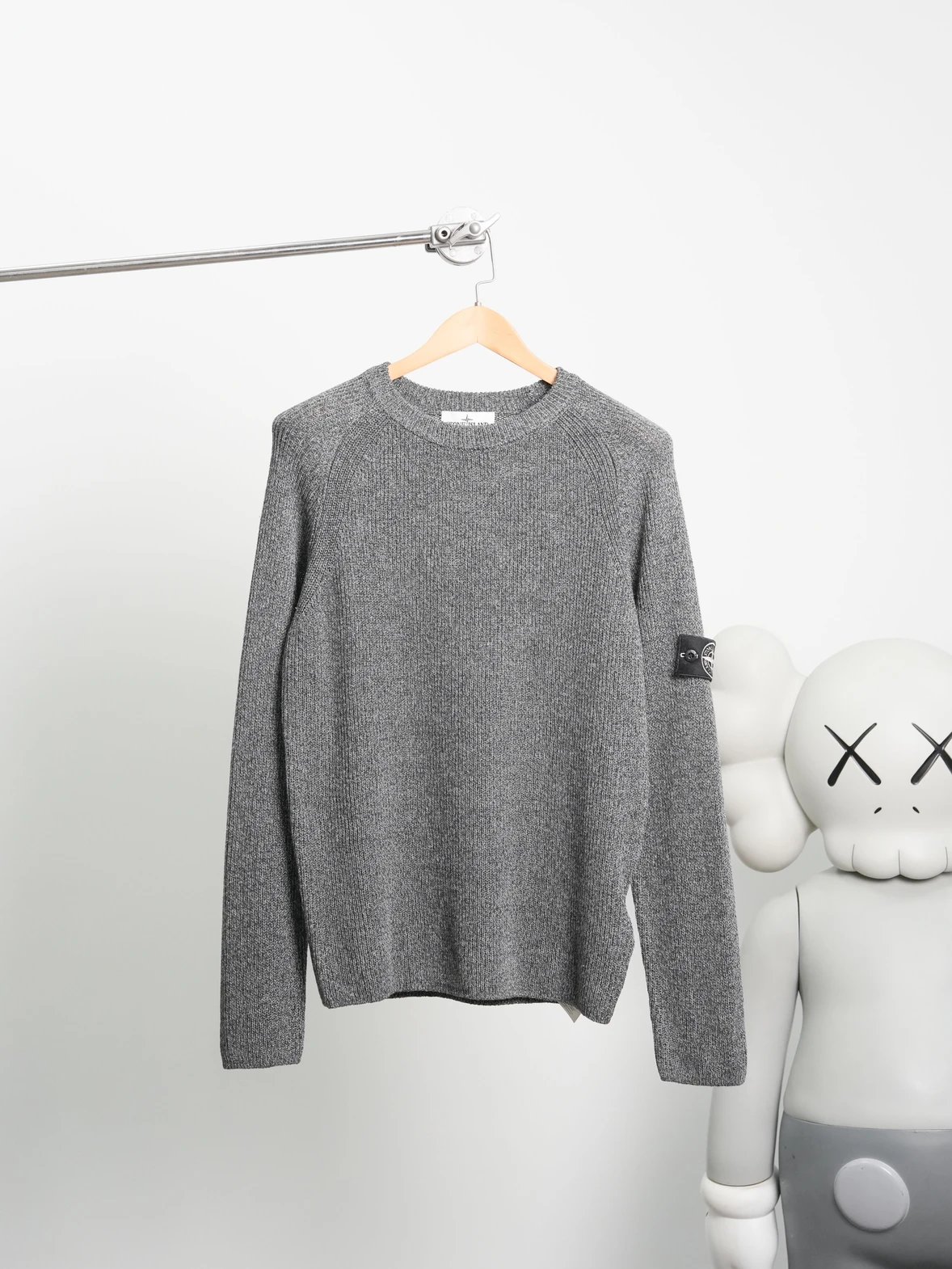Item ID 8259 Ghost series crew neck sweater “ Special reflective yarn ” Fine imitat