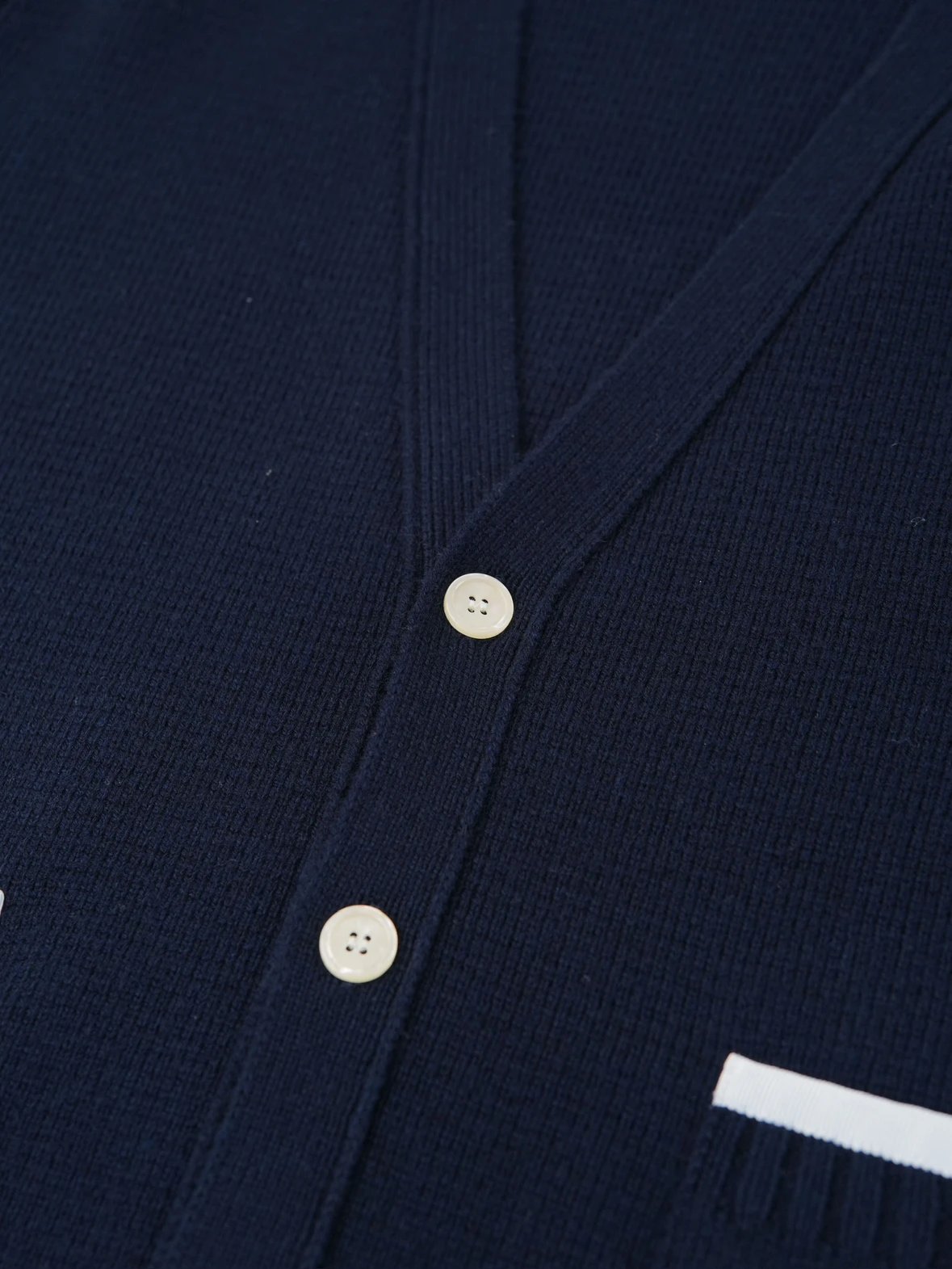 Item ID 8005 striped long sleeves single breasted V collared sweater