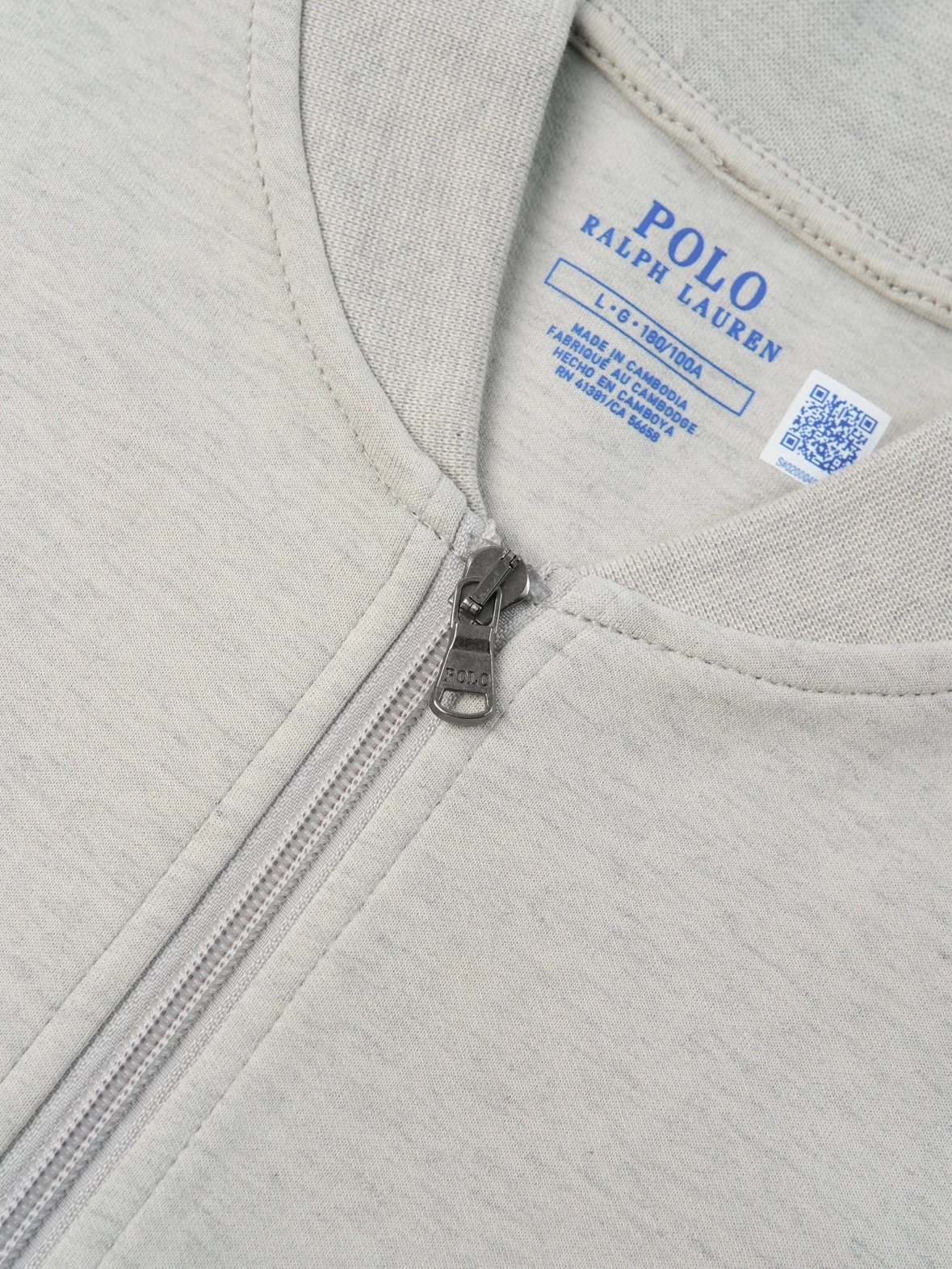 Item ID 8054 raff -FW23- solid color Logo Embroidered zipper long sleeve baseball j