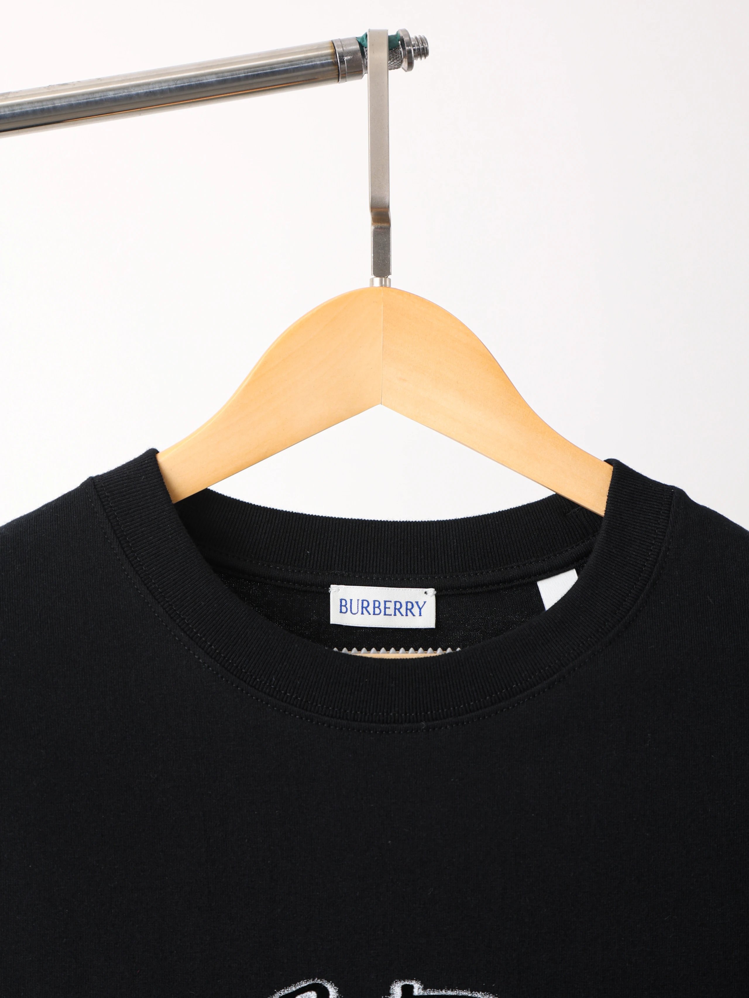 Item ID 8299 Burberrv-2024SS - Plush Silicone Printed Short Sleeve - Basic - Cotton