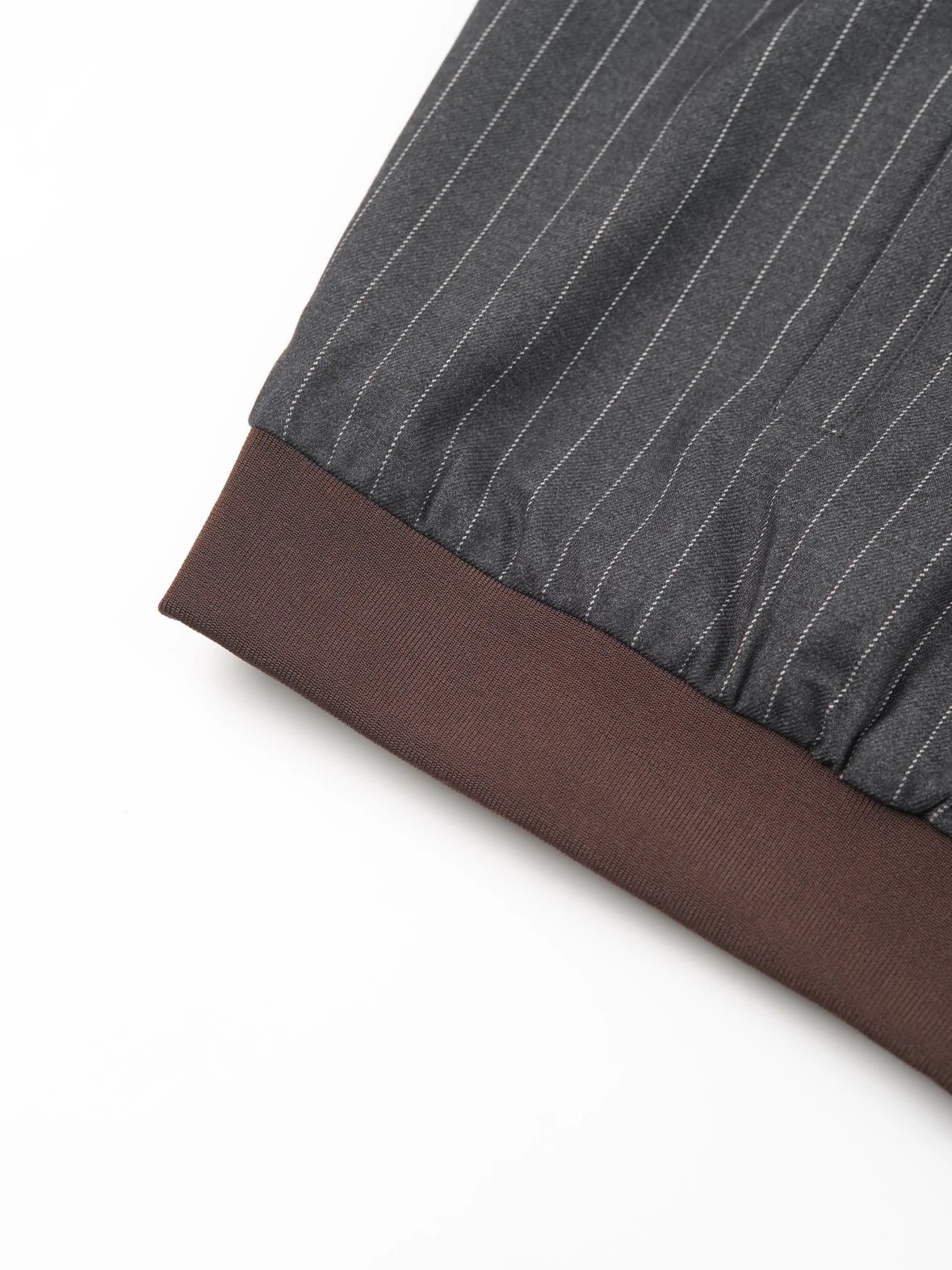 Item ID 8045 Miu Miu “100% cotton wool ”FW25 Qixi series striped zipper stand colla